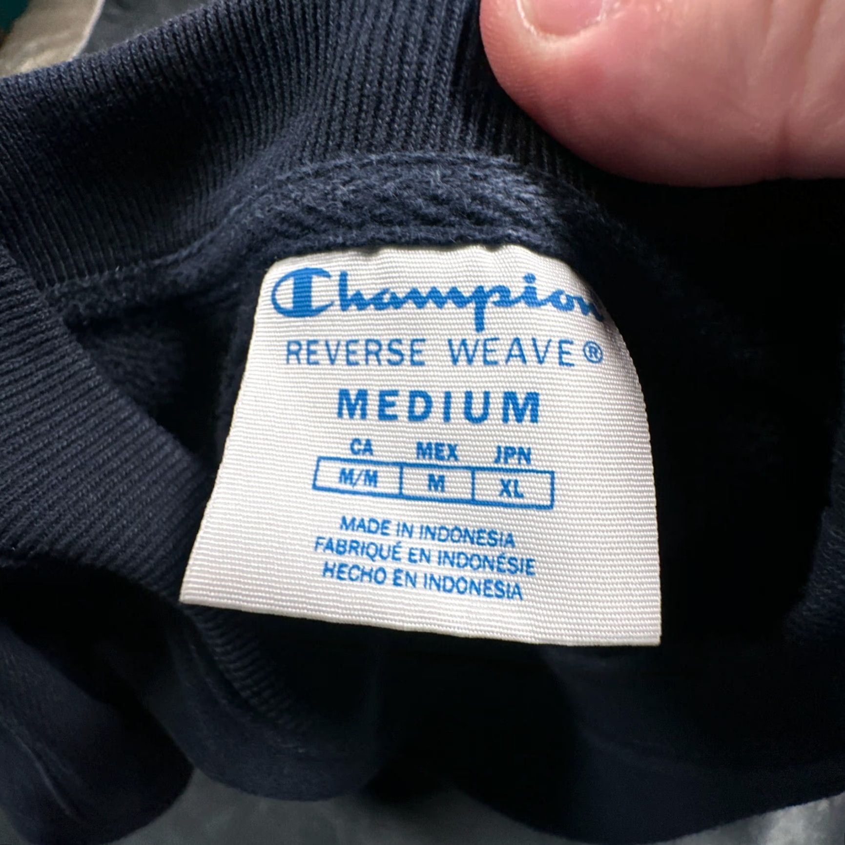 Champion Champion Vintage Reverse Weave Sweatshirt Mens Medium Navy Carolina Blue Y2K 90s Size US M / EU 48-50 / 2 - 6 Thumbnail