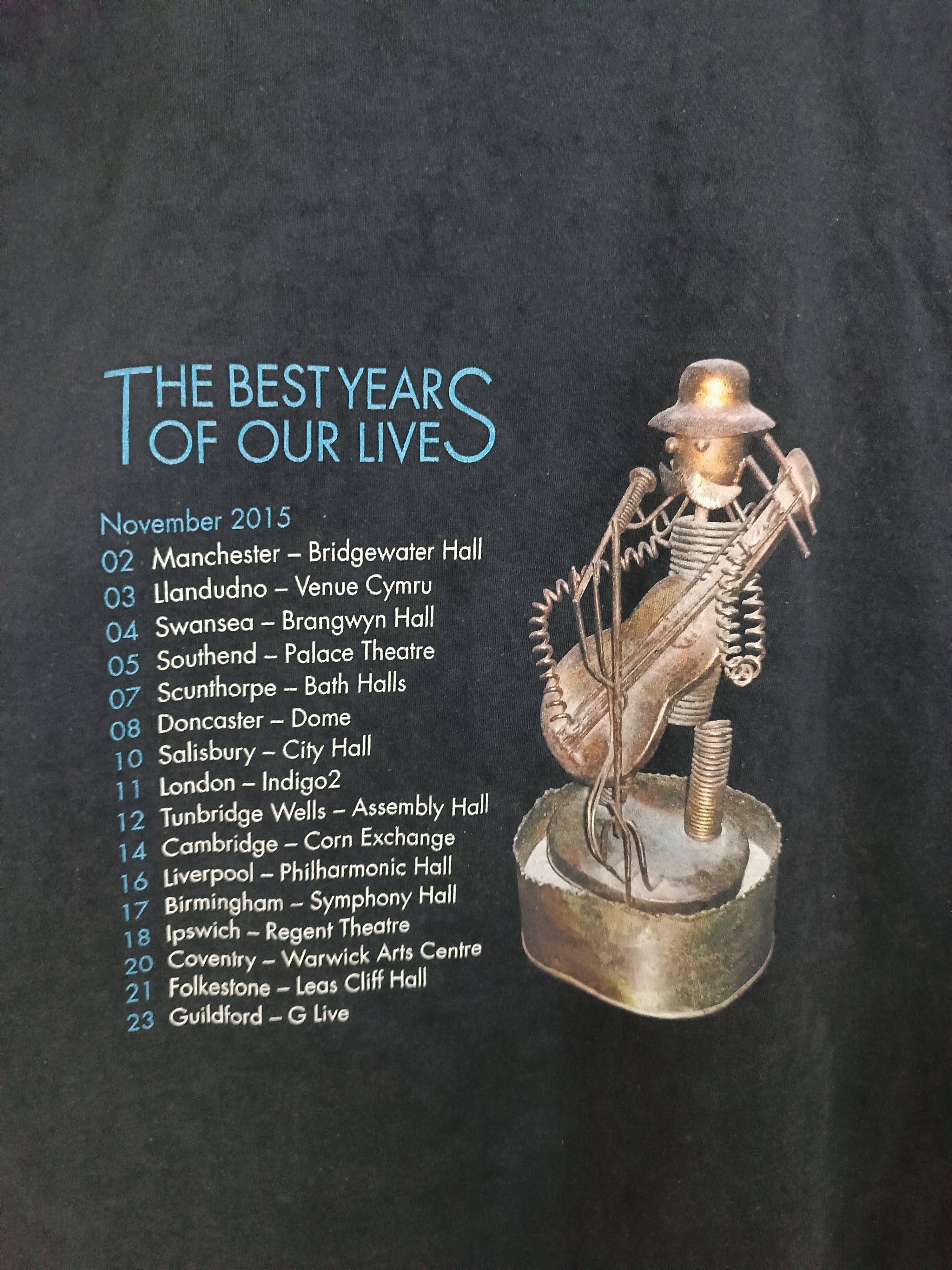 Band Tees VINTAGE 2015 STEVE HARLEY & COCKNEY REBELS TOUR iggy slade Size US XXL / EU 58 / 5 - 16 Thumbnail