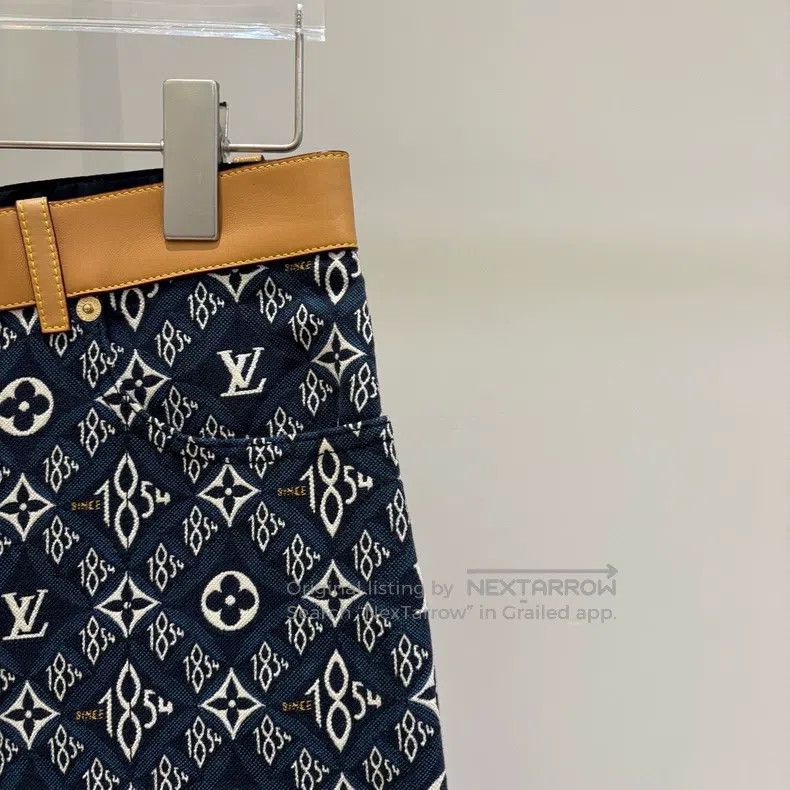 Louis Vuitton Louis Vuitton 1854 Collection Patchwork Leather Jeans Size US 36 / EU 52 - 4 Thumbnail