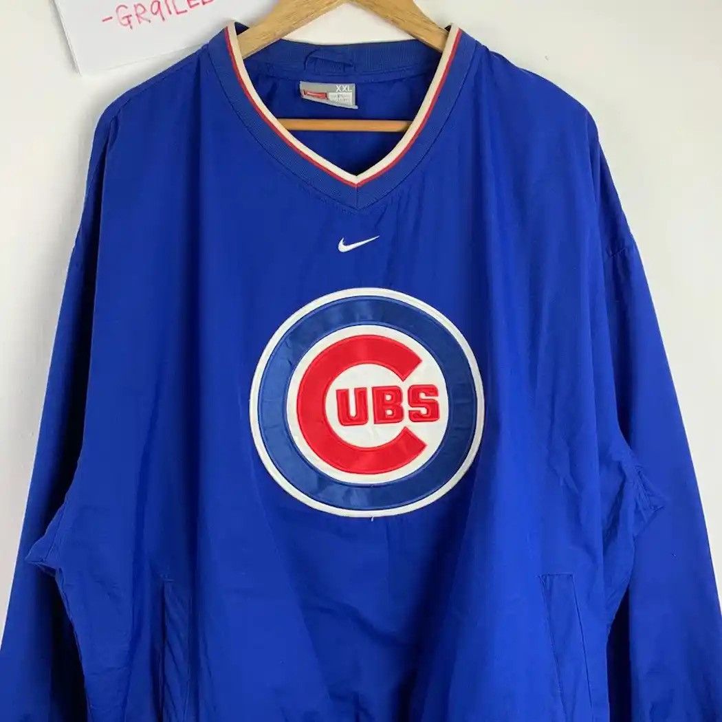 NBA × Nike × Vintage Nike x Chicago Cubs MLB Baseball Baggy RARE Sweater Pullover Size US XL / EU 56 / 4 - 6 Thumbnail