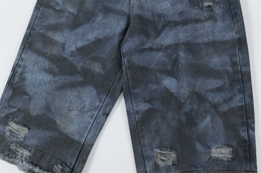 Vintage Distressed Calf Dirty Blue Jorts Jeans Size US 29 - 5 Thumbnail