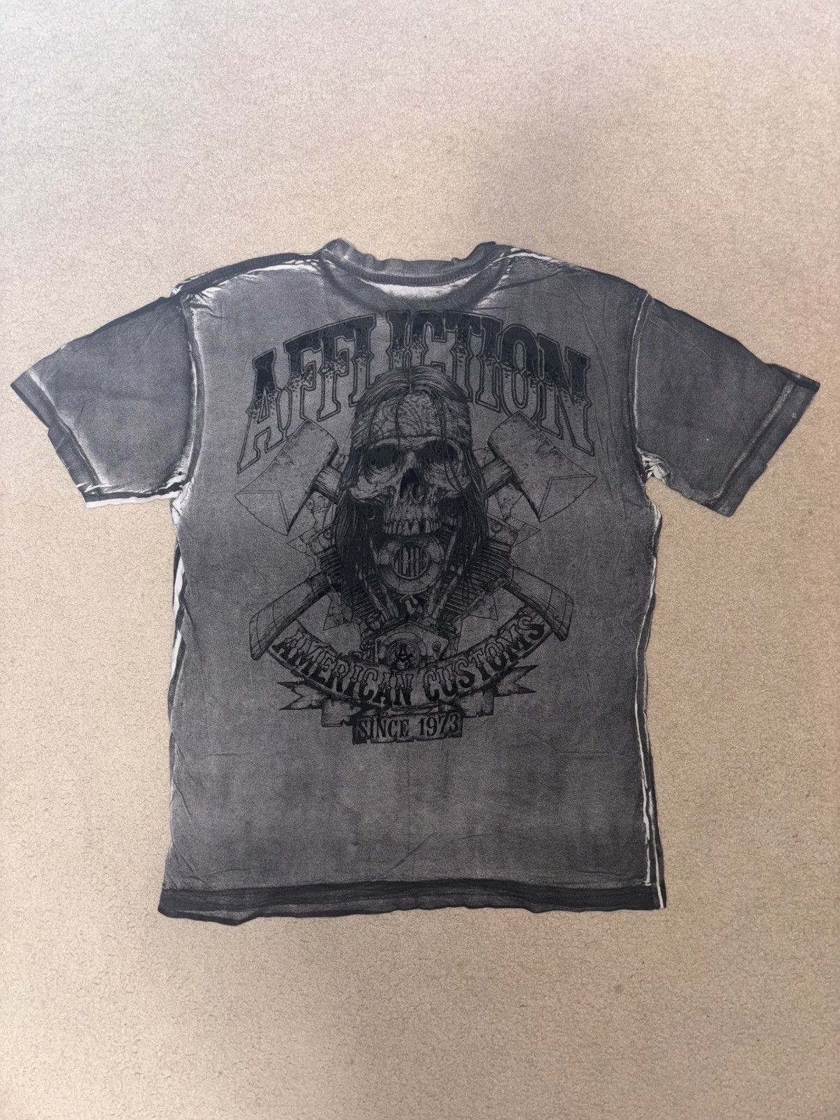Affliction Y2K Affliction Skull T-Shirt Mens Size L Motorcycles Size US L / EU 52-54 / 3 - 3 Thumbnail