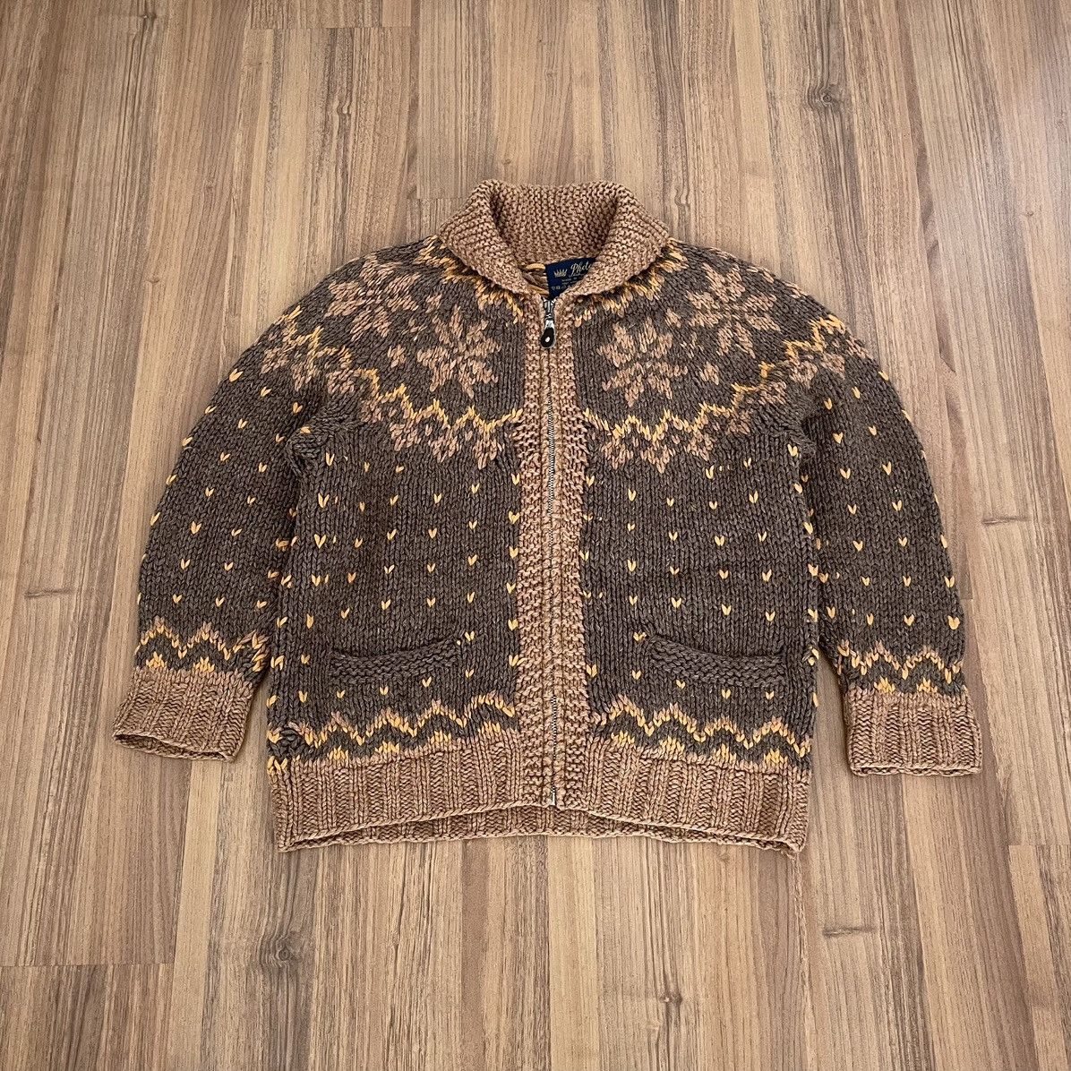Vintage Vintage Photos Cowichan Sweater Wool Aztec Motif Size US M / EU 48-50 / 2 - 1 Thumbnail