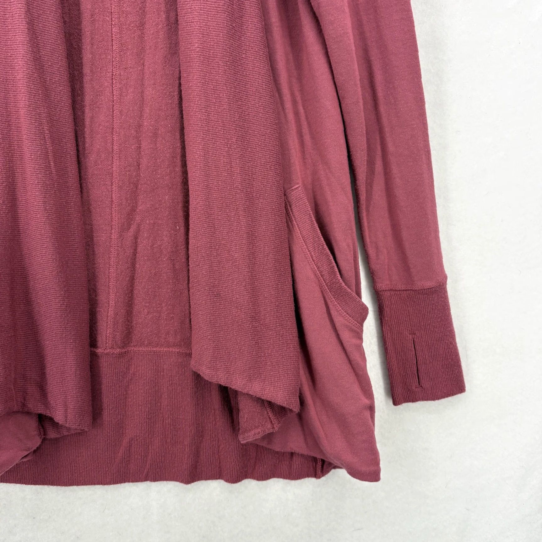 Athleta Athleta Pranayama Wrap Cardigan Sweater Womens Small Pink Open Front Pockets Size S / US 4 / IT 40 - 3 Thumbnail