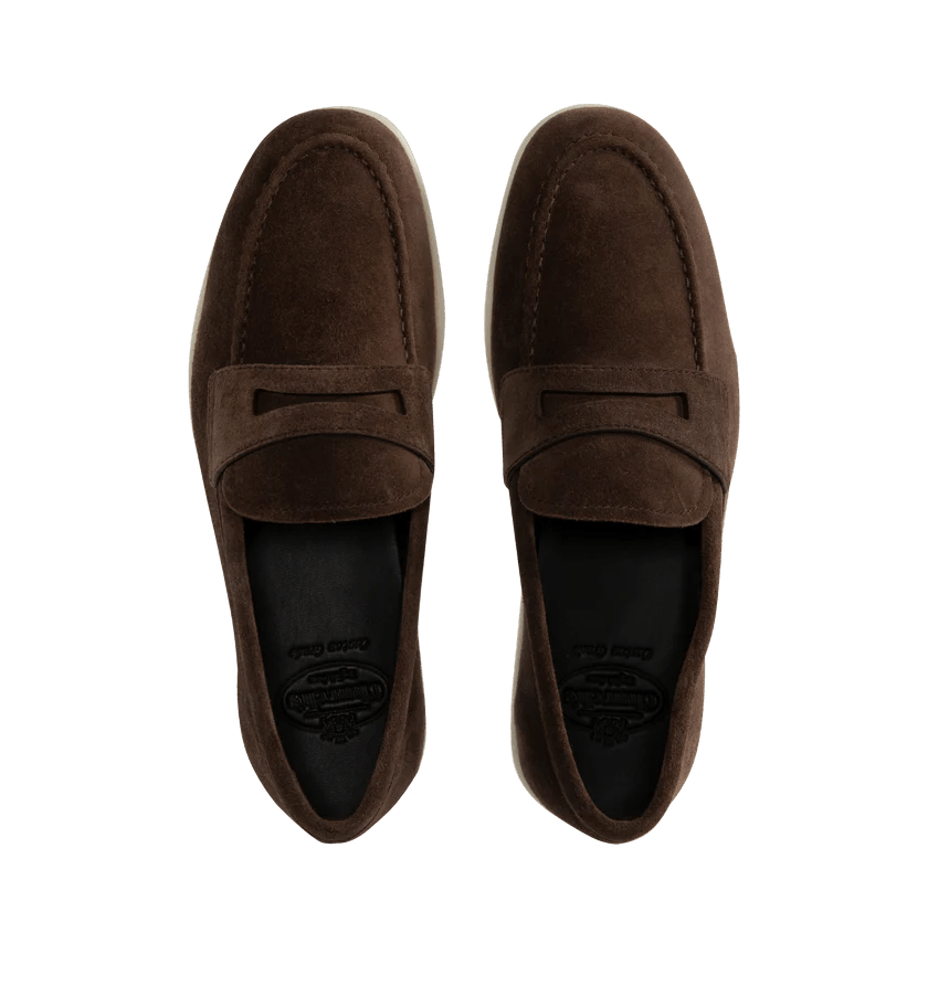 Church's o1h1sh11225 Portsmouth Soft Suede Shoe in Brown/Black Size US 7 / EU 40 - 3 Thumbnail