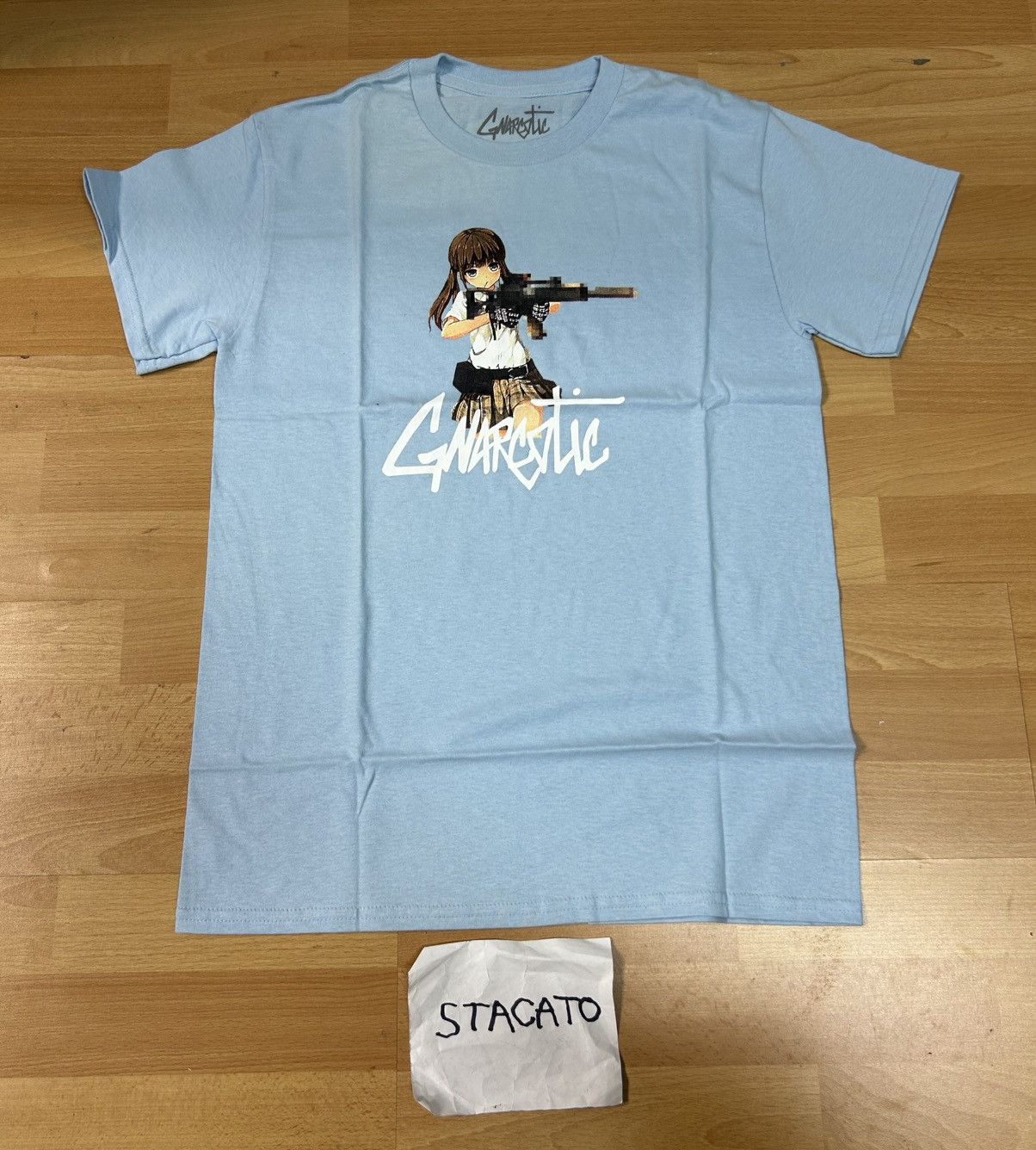 Gnarcotic × Japanese Brand Gnarcotic Anime Tee Sky Blue Size US S / EU 44-46 / 1 - 1 Thumbnail