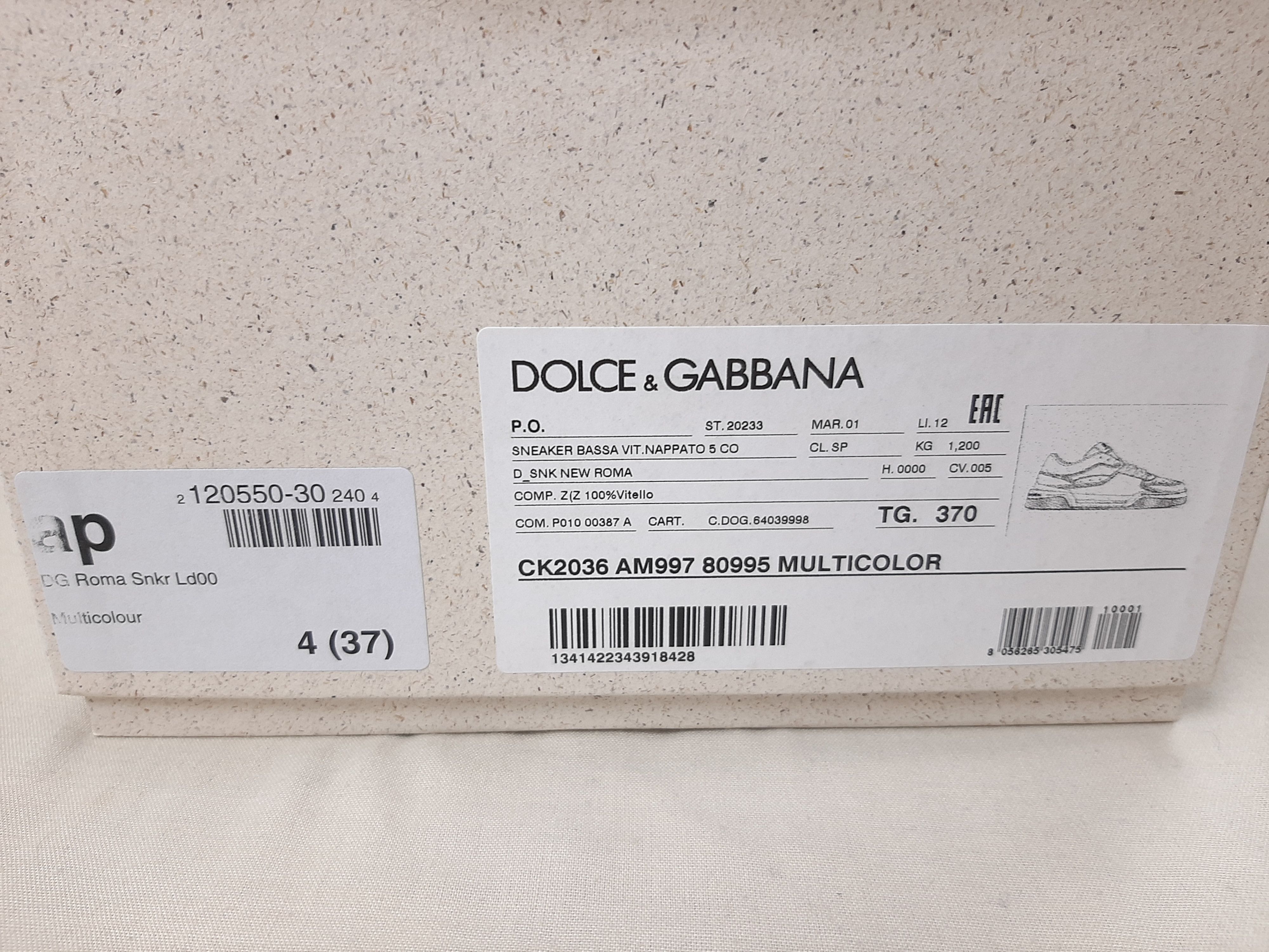 Dolce & Gabbana Dolce & Gabbana Roma Sneakers Women's Size US 7 EU 37 Size US 7 / IT 37 - 9 Thumbnail