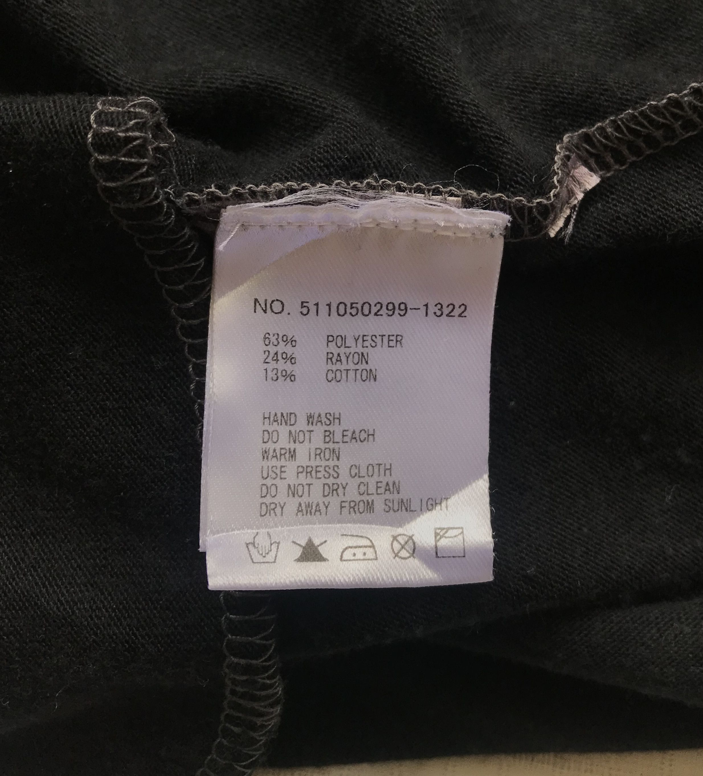 Ron Herman (SK27) RHC Ron Herman Gray Black Sweat Knee Drawstring Skirt Size 26" / US 2 / IT 38 - 10 Thumbnail