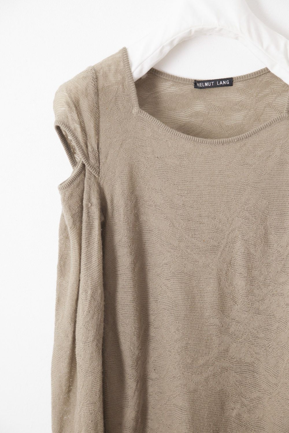 Helmut Lang 1990's merino wool cut-out sweater Size M / US 6-8 / IT 42-44 - 2 Thumbnail