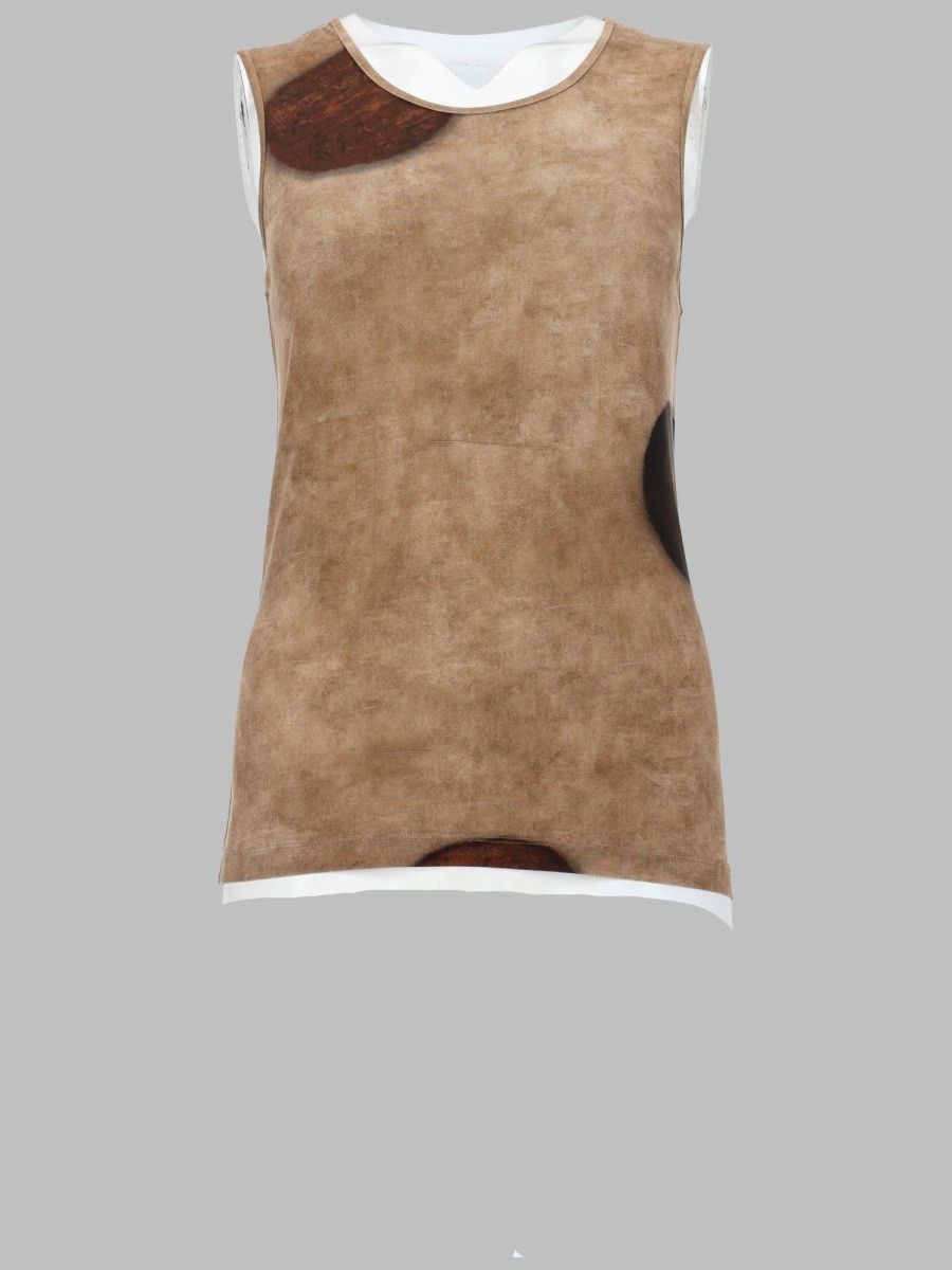 Uma Wang UMA WANG TOP CON MACRO POIS - BEIGE Size S / US 4 / IT 40 - 1 Thumbnail