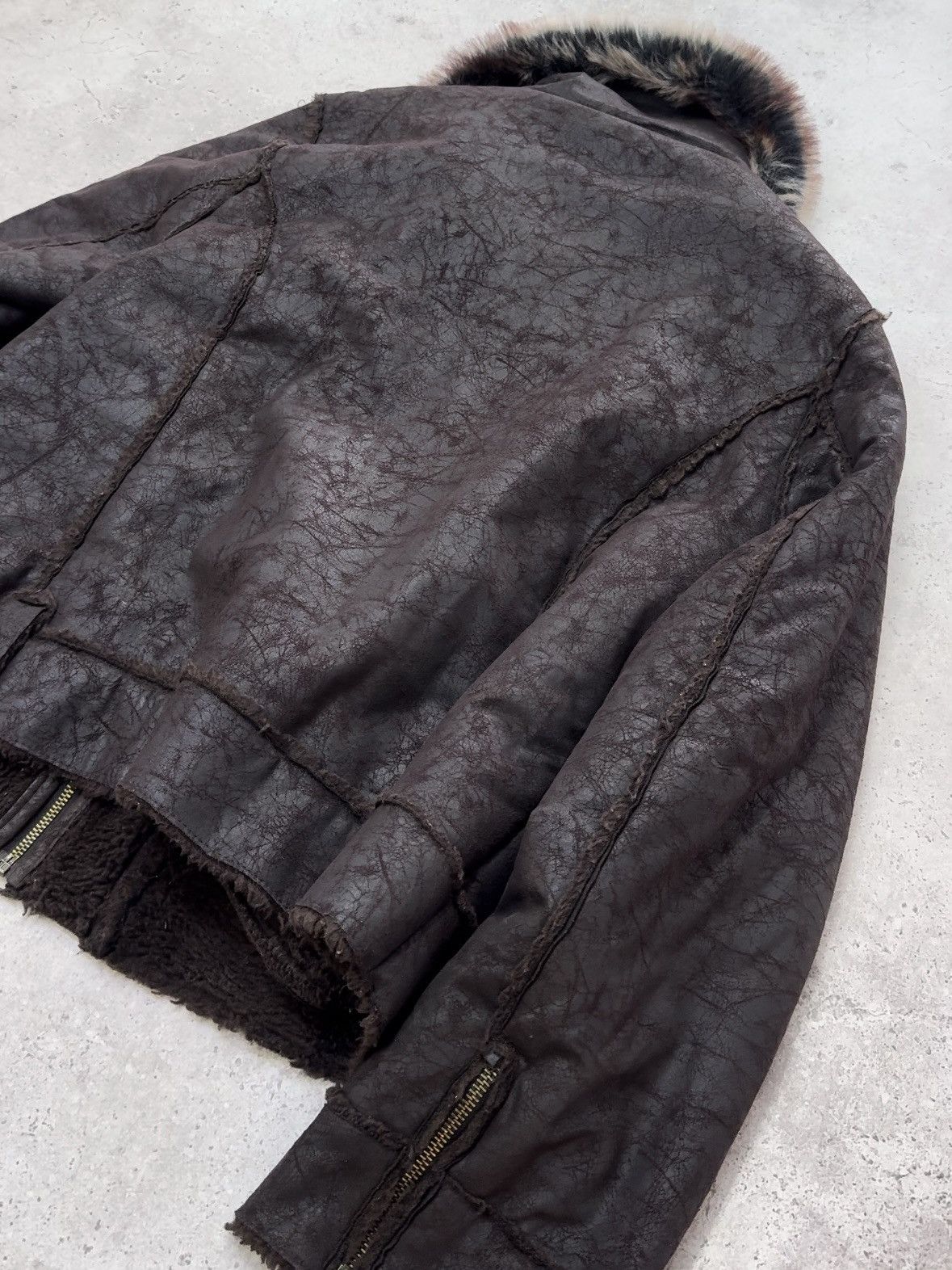 Rick Owens Vintage Faded Suede/Fur Jacket Size US M / EU 48-50 / 2 - 5 Thumbnail