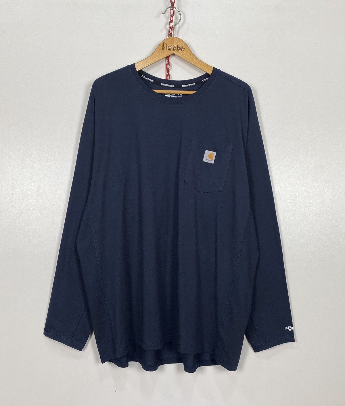 Carhartt Carhartt Force Long Sleeve T-shirt Relaxed Fit Tee Pocket Size US XXL / EU 58 / 5 - 1 Thumbnail