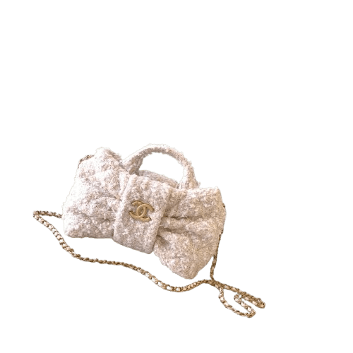 Chanel os11x0126 Size: OS / Bow Handle Bag In Cream Size ONE SIZE - 1 Thumbnail