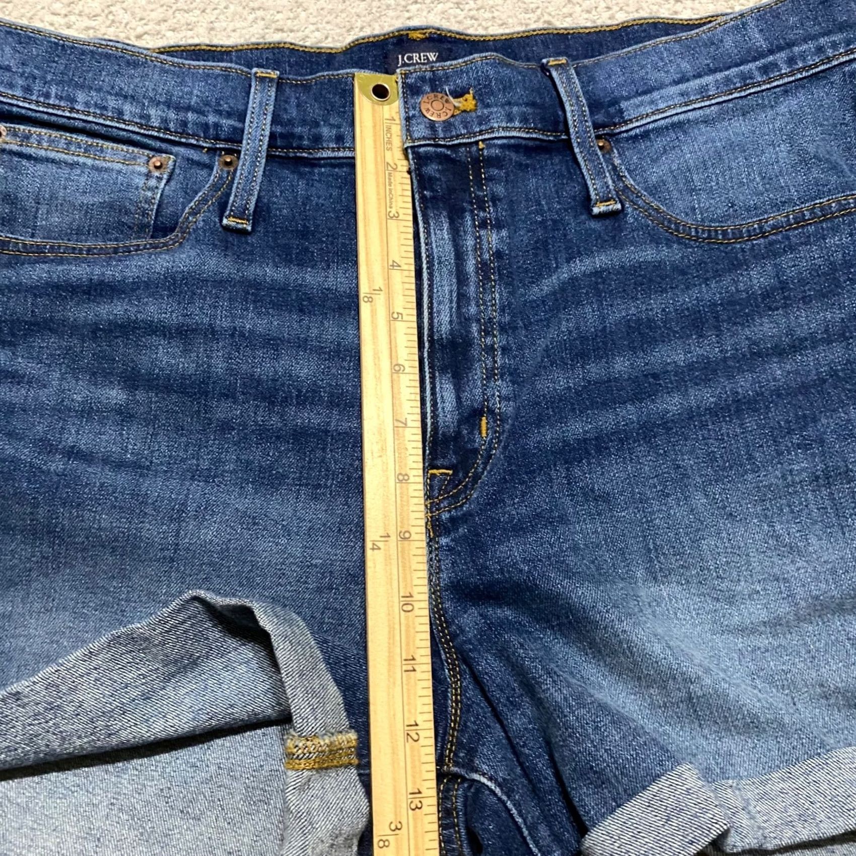 J.Crew J. Crew Jean Shorts Womens 33 Blue Denim Cut Off High Rise Inseam 4" NWT New Size 24" / US 00 / IT 34 - 6 Thumbnail