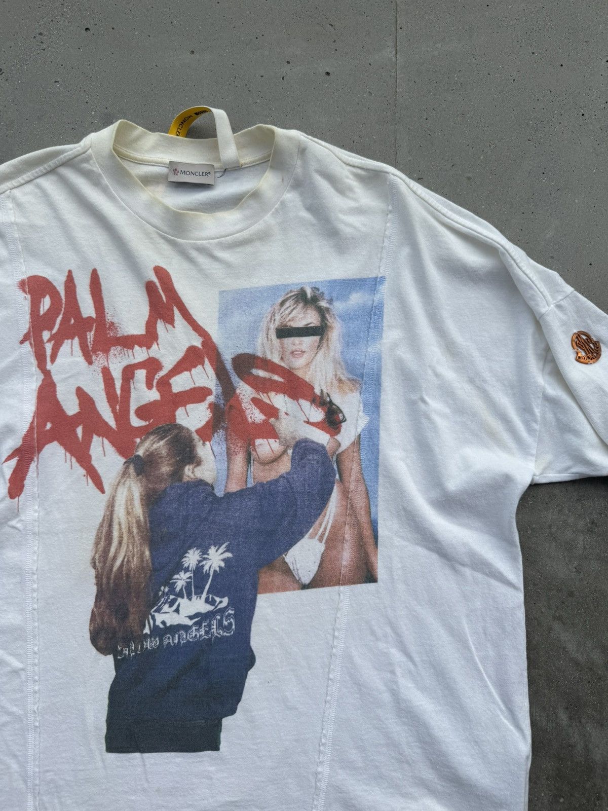 Moncler × Palm Angels Moncler X Palm Angels Graffiti Streetwear designer Tees Size US M / EU 48-50 / 2 - 2 Thumbnail