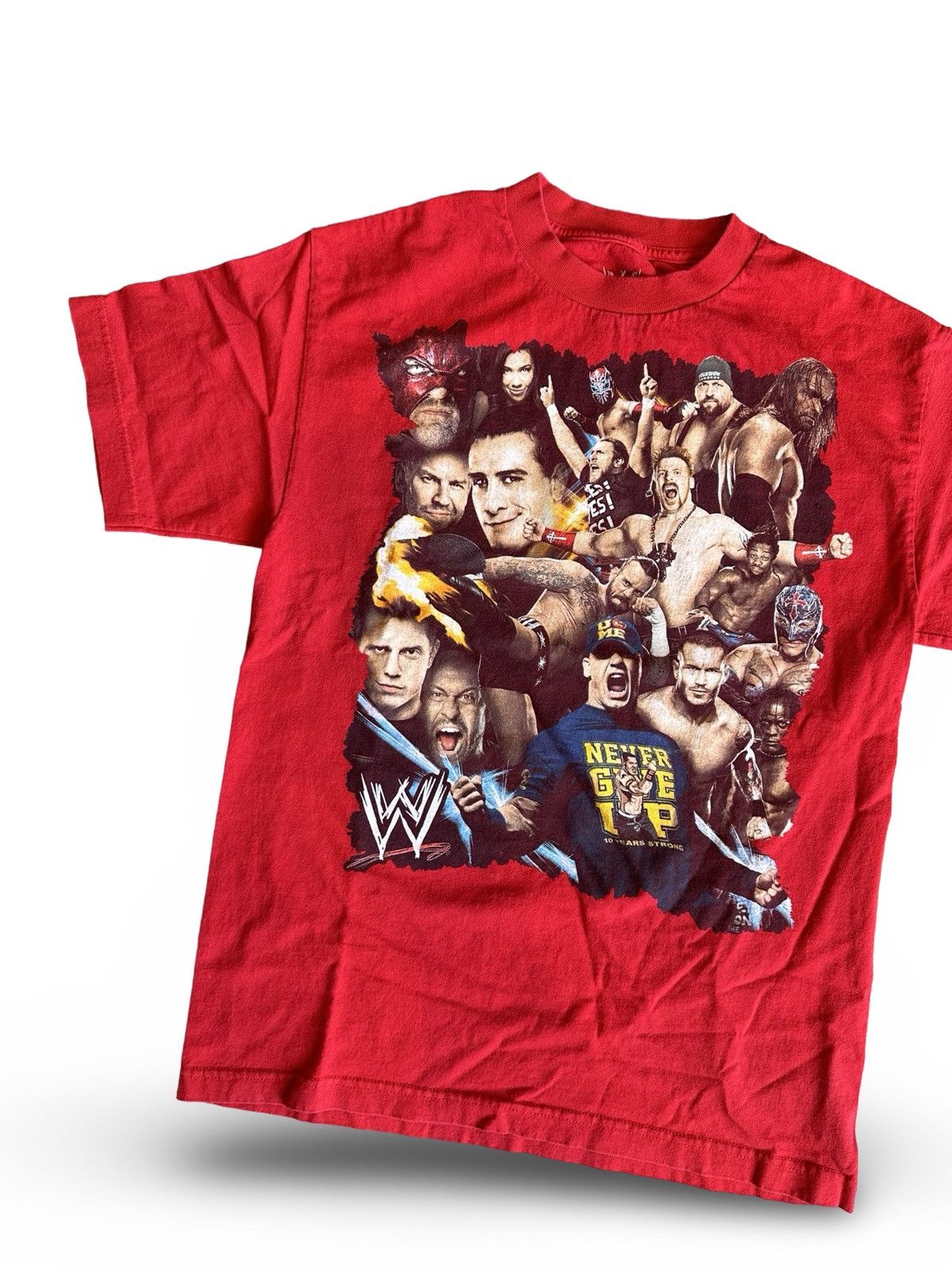 Vintage × WWE 2000 WWF red cotton t-shirt Size US M / EU 48-50 / 2 - 2 Thumbnail