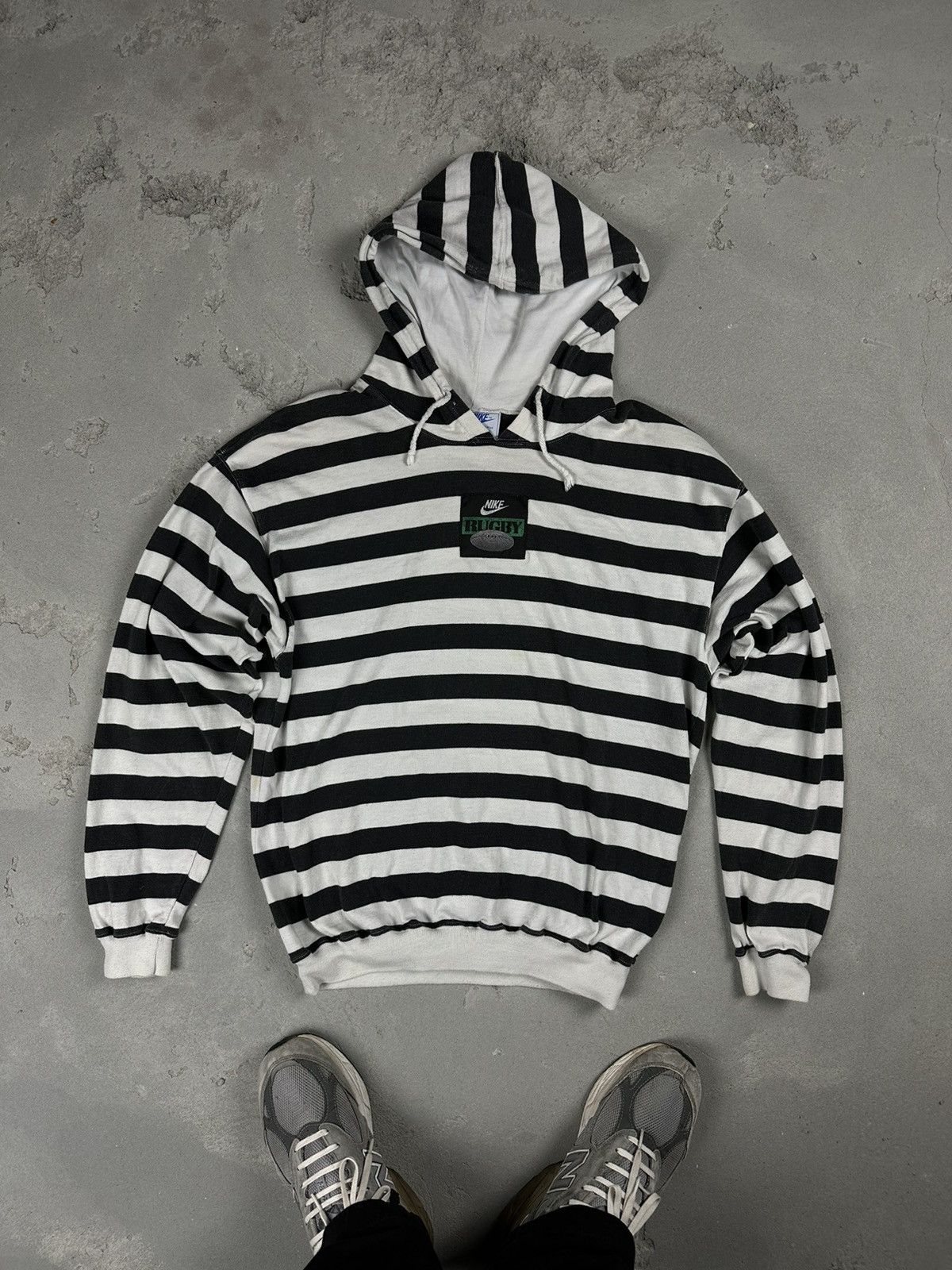 Vintage 80s Nike rare Mini Swoosh Hoodie