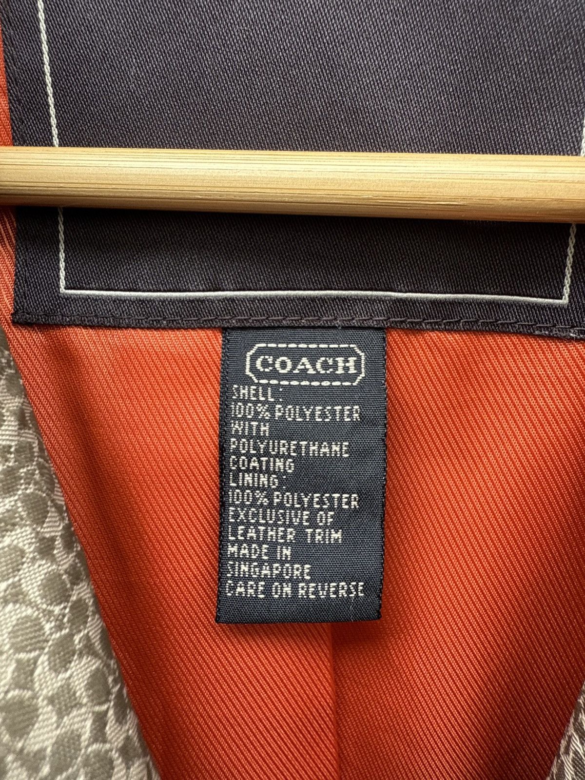 Coach COACH Iconic Brown Monogram Double Breasted Trench Coat Size S / US 4 / IT 40 - 4 Thumbnail