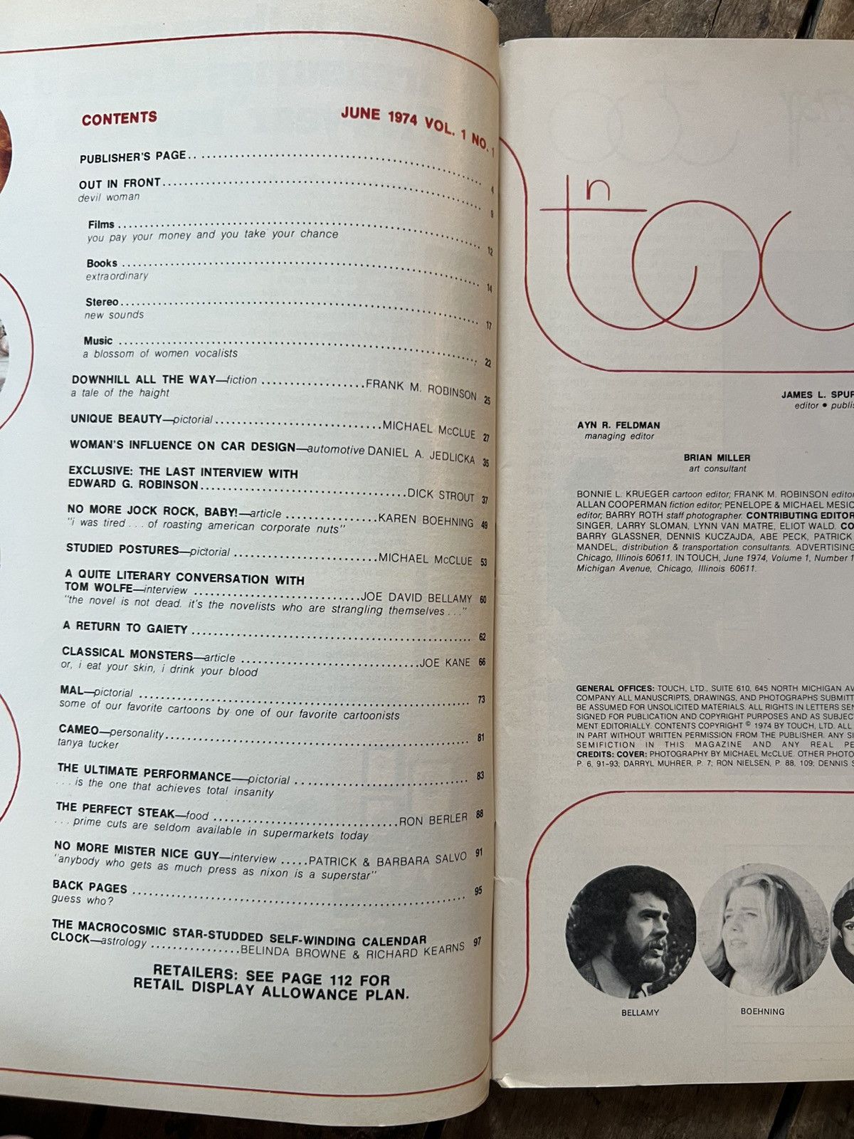 Vintage In Touch Magazine - June 1974 - Rare Magazine For Men Size ONE SIZE - 3 Thumbnail