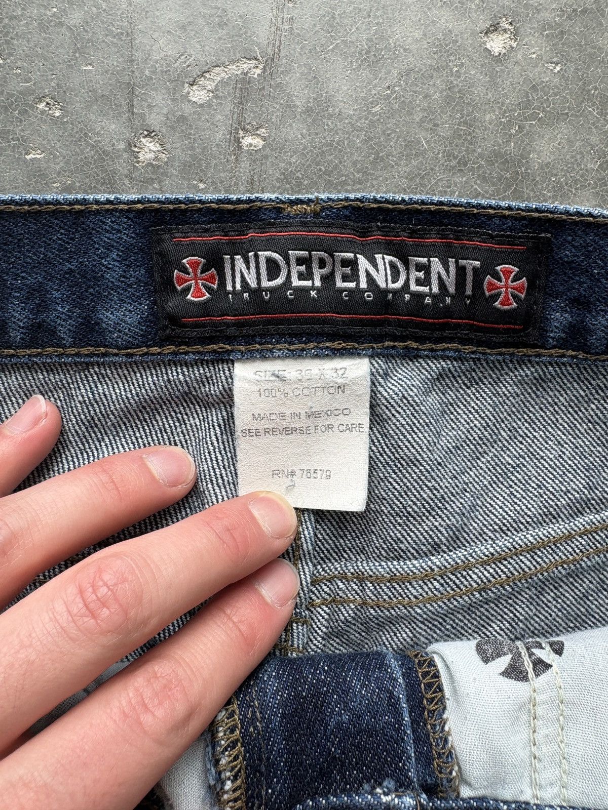 Independent Truck Co. Vintage Y2K Independent Baggy Jeans Skater Style Size US 36 / EU 52 - 5 Thumbnail