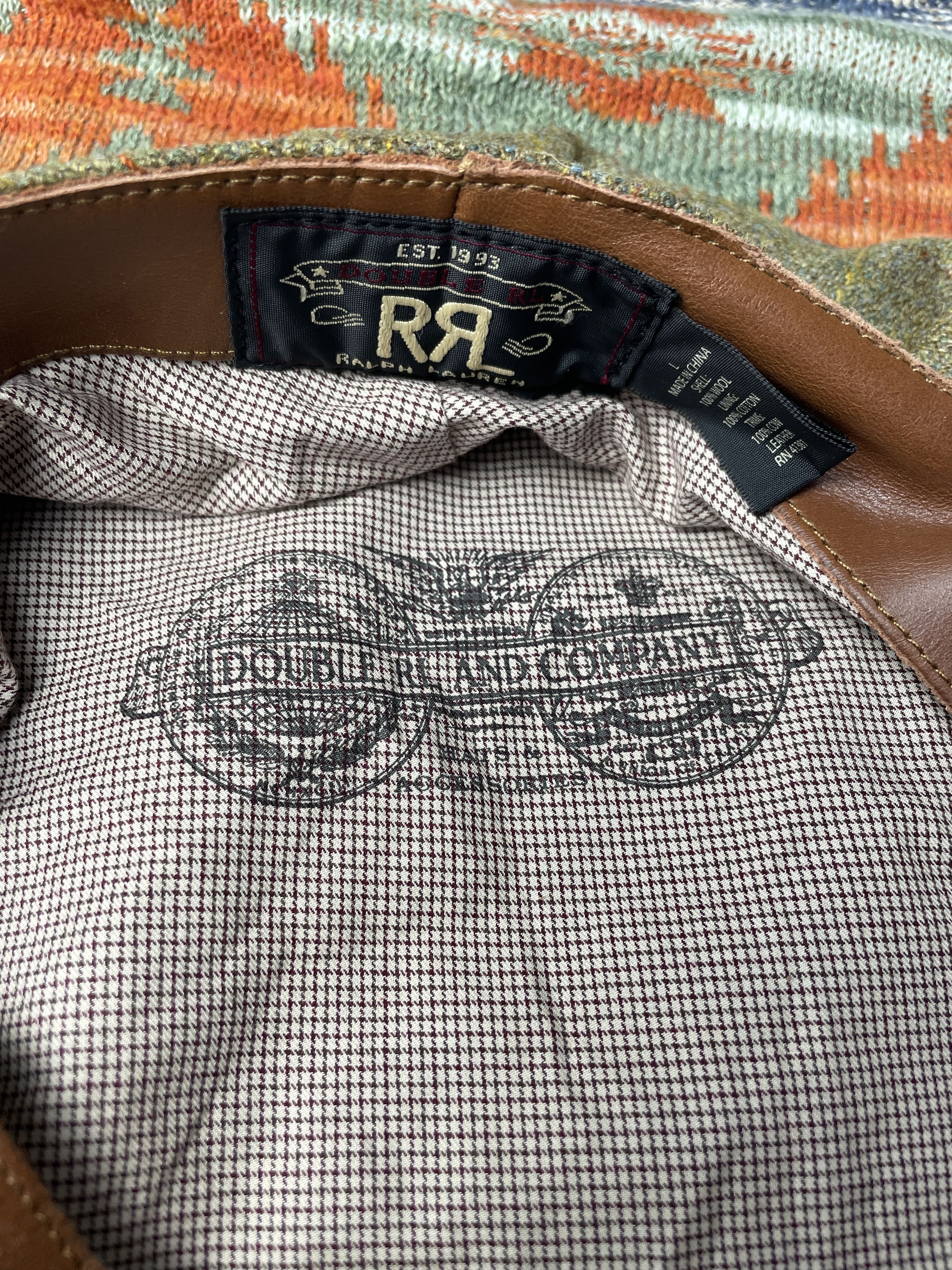 RRL Ralph Lauren RRL Ralph Lauren Wool Tweed Flat Cap Beret Hat Peaked Cap Size ONE SIZE - 9 Thumbnail