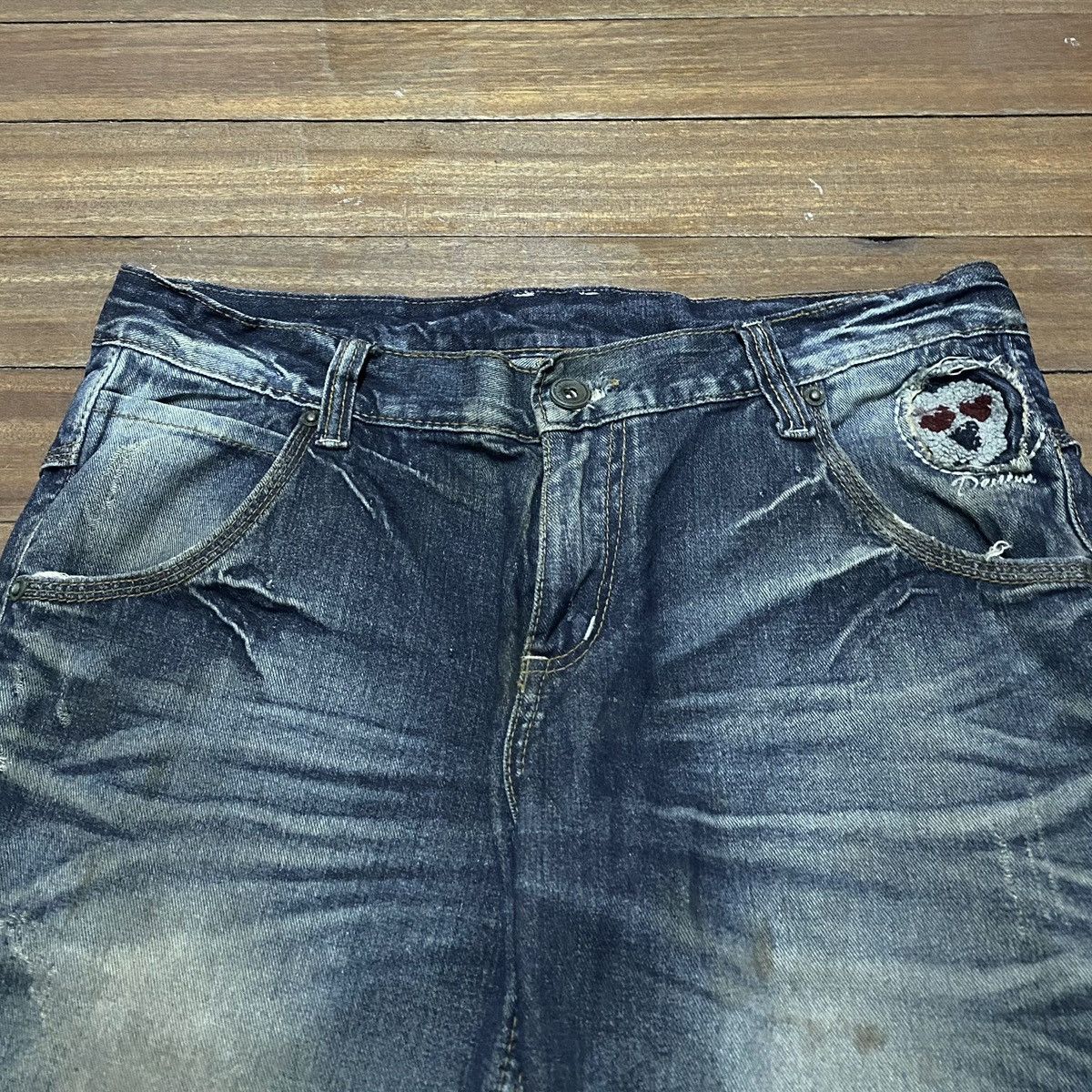 Japanese Brand Very Rare Design Vintage Japanese Brand Jeans 1990s Size US 35 - 3 Thumbnail