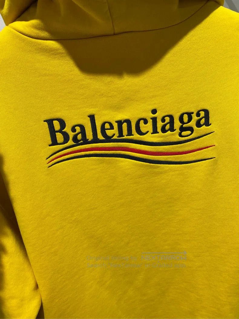 Balenciaga Balenciaga Coca-Cola Embroidered Logo Yellow Hoodie Sweats Size US M / EU 48-50 / 2 - 8 Thumbnail