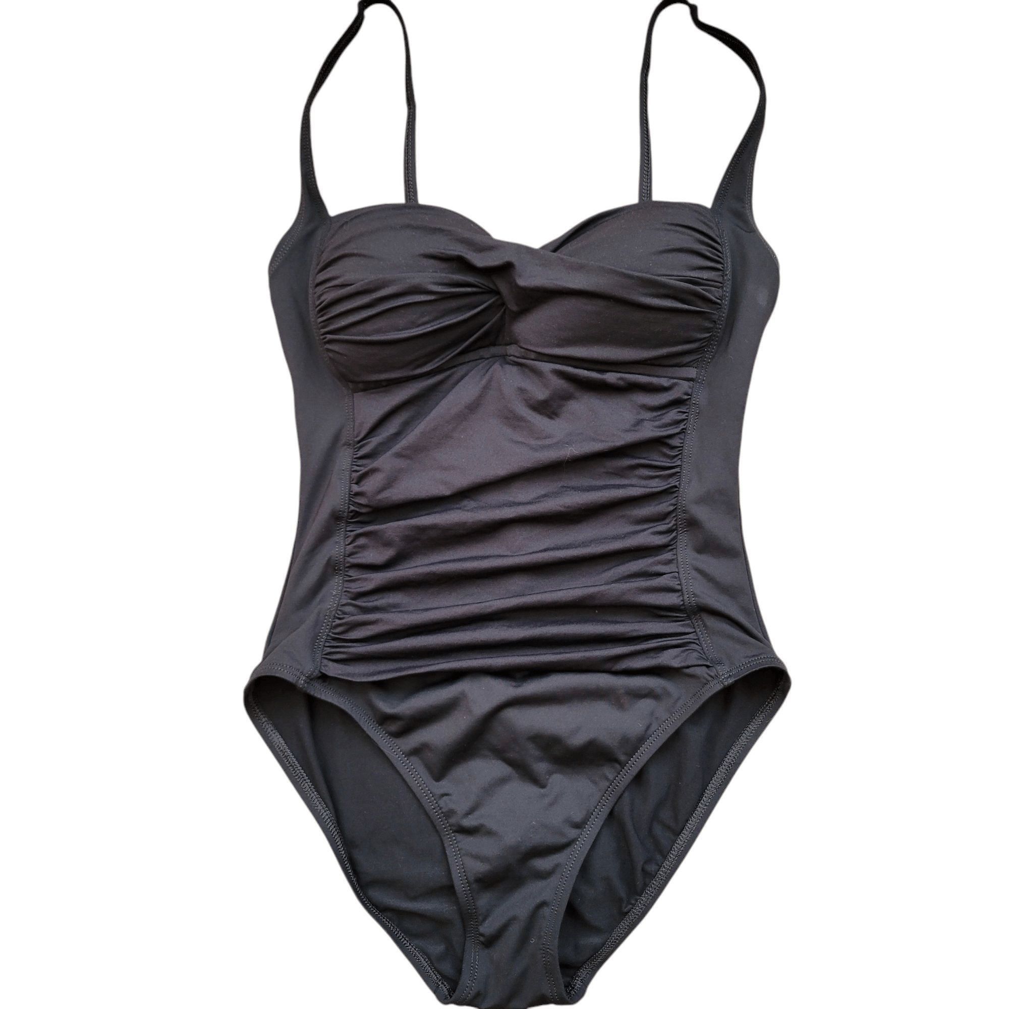 Other La Blanca by Rod Beattie Shirred One Swimsuit Size 6 Black Size ONE SIZE - 3 Thumbnail