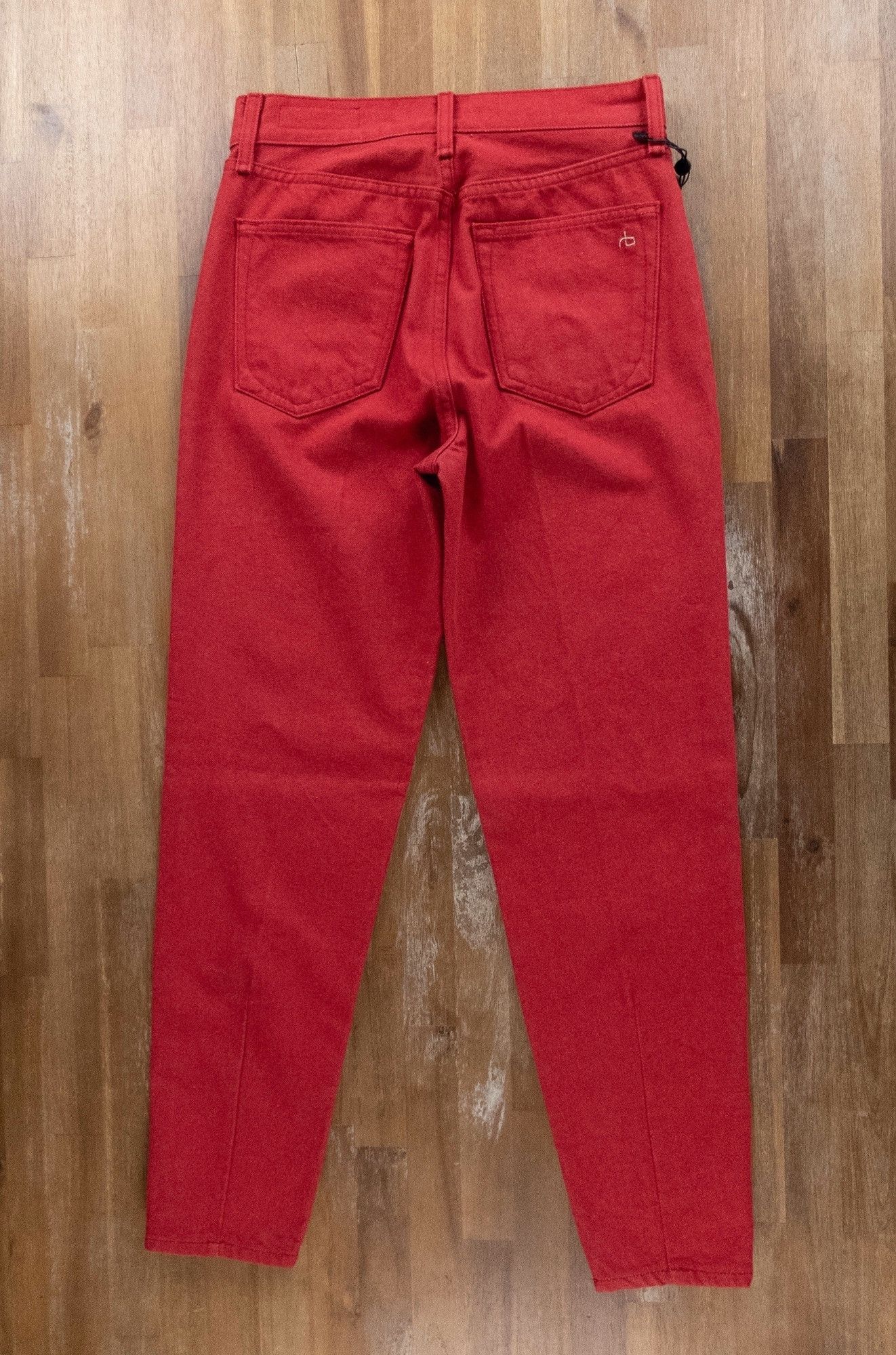 Rag & Bone RAG & BONE Ash slim fit high rise crop leg bull red jeans 26 Size 26" / US 2 / IT 38 - 9 Thumbnail