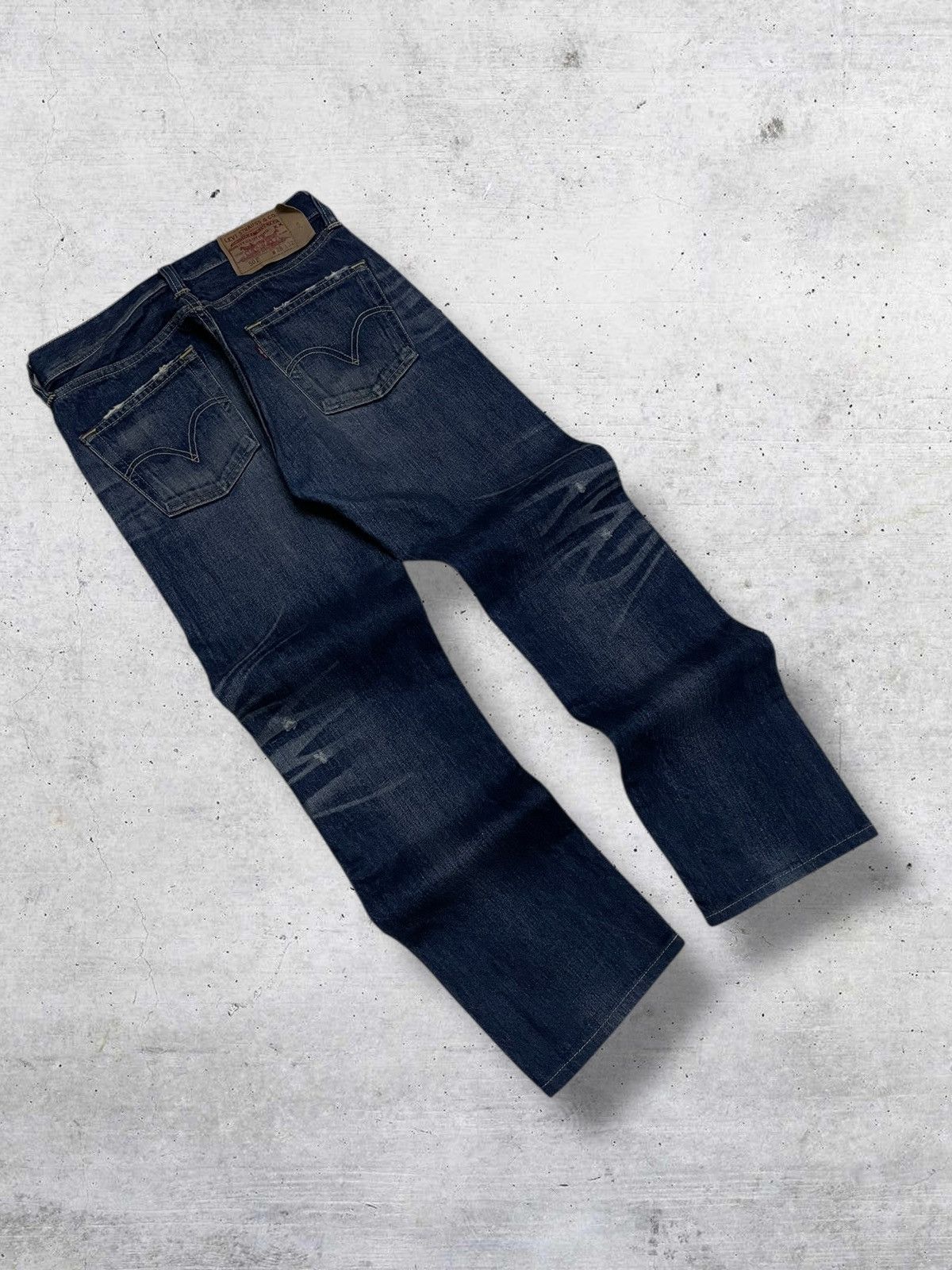 Levi's Vintage Clothing VINTAGE 501 LEVIS USA DESIGNER 90S RIPPED INDIGO OG DENIM Size US 28 / EU 44 - 9 Thumbnail