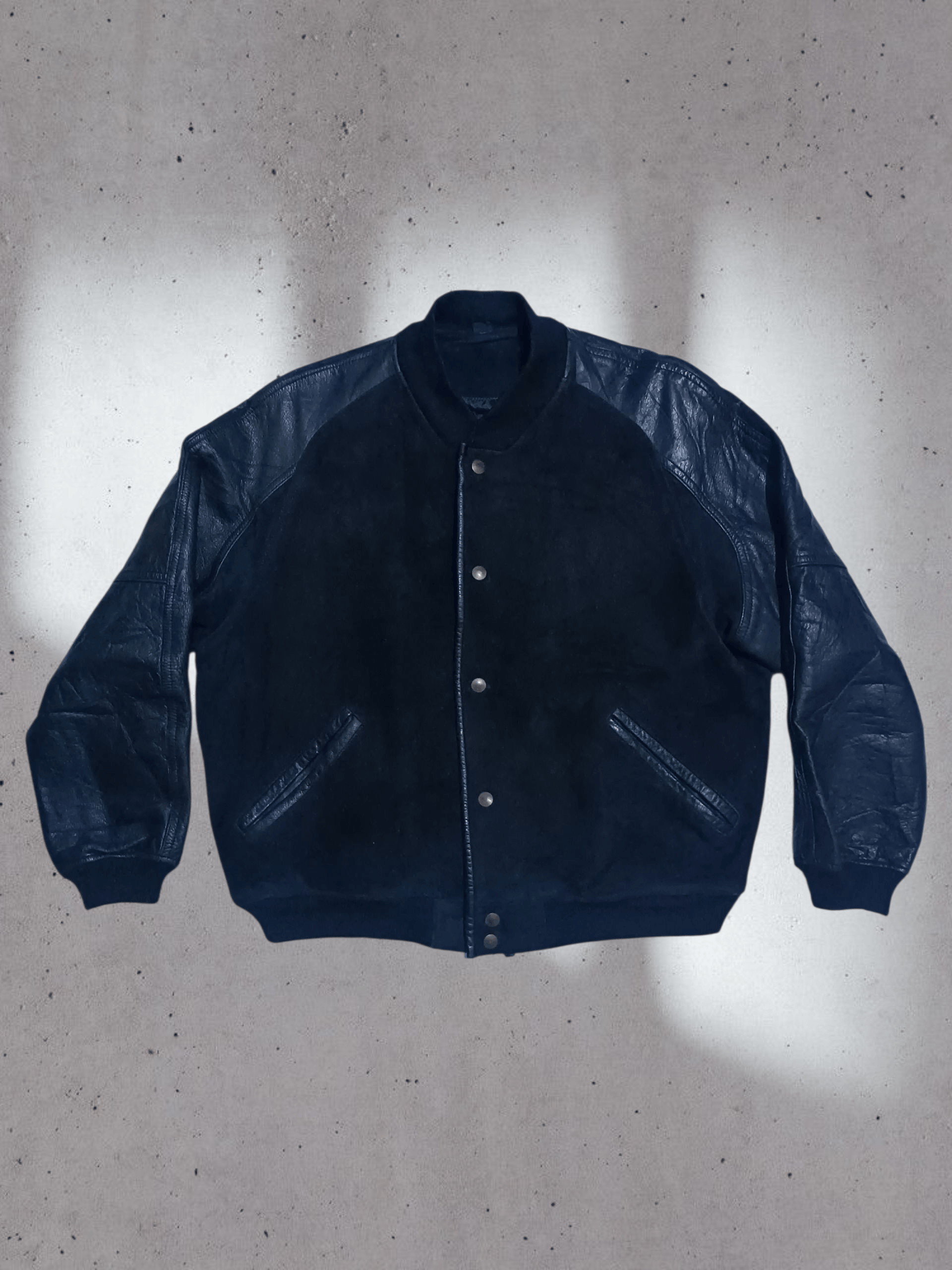 Japanese Brand Made In Japan 🇯🇵 Varsity Suede Leather Jacket Size US M / EU 48-50 / 2 - 8 Thumbnail