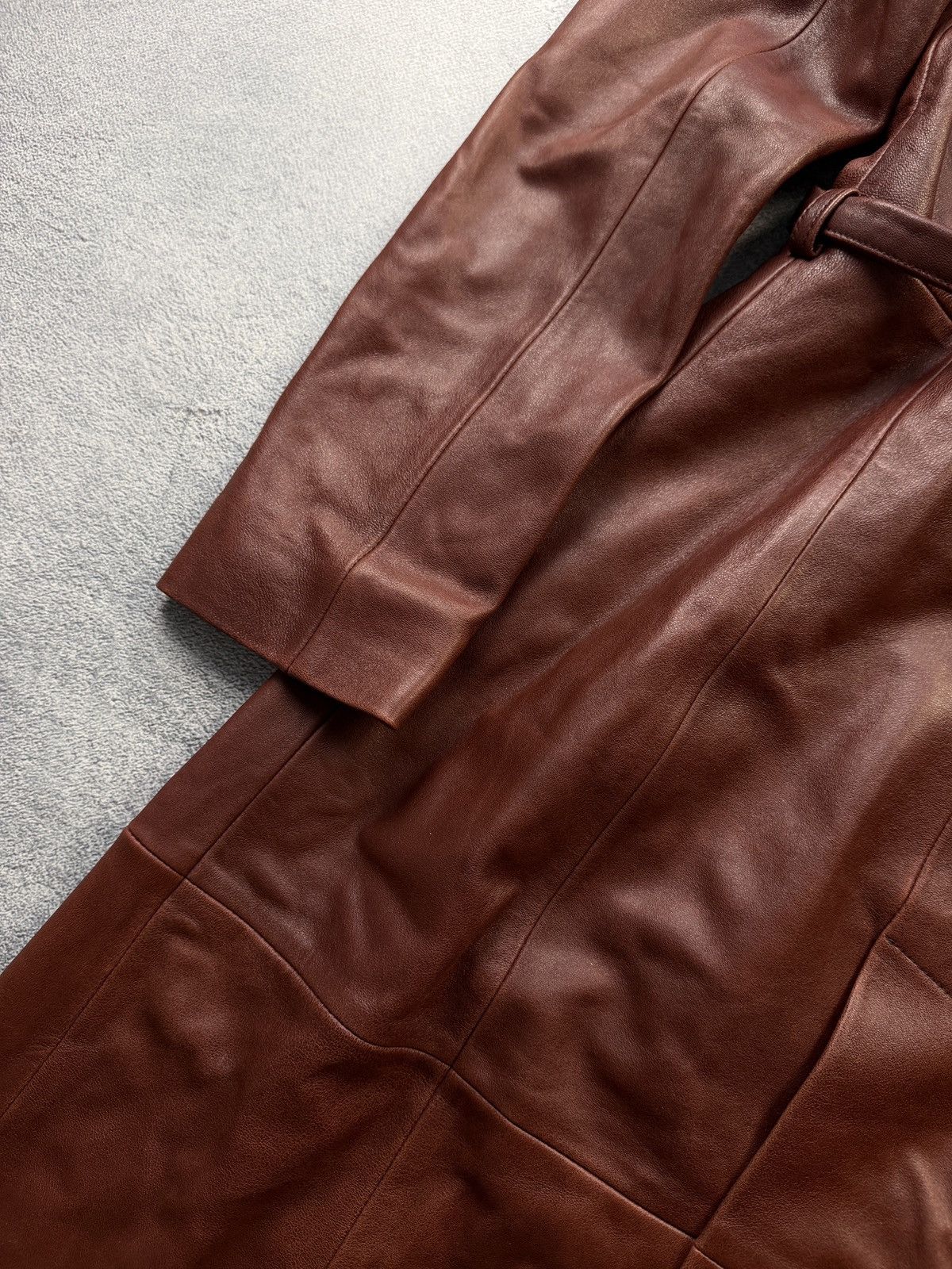 Nour Hammour Nour Hammour Leather Trench Coat Jacket Size S / US 4 / IT 40 - 9 Thumbnail