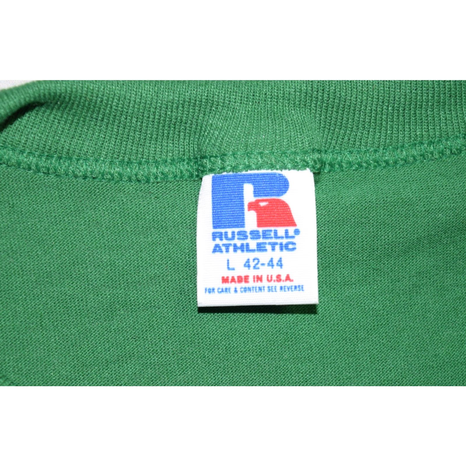 Russell Athletic VINTAGE Russell Athletic Shirt MEN L Green Crew Neck Short Sleeve 80s 90s Finance International Wall Street USA Size US L / EU 52-54 / 3 - 3 Thumbnail