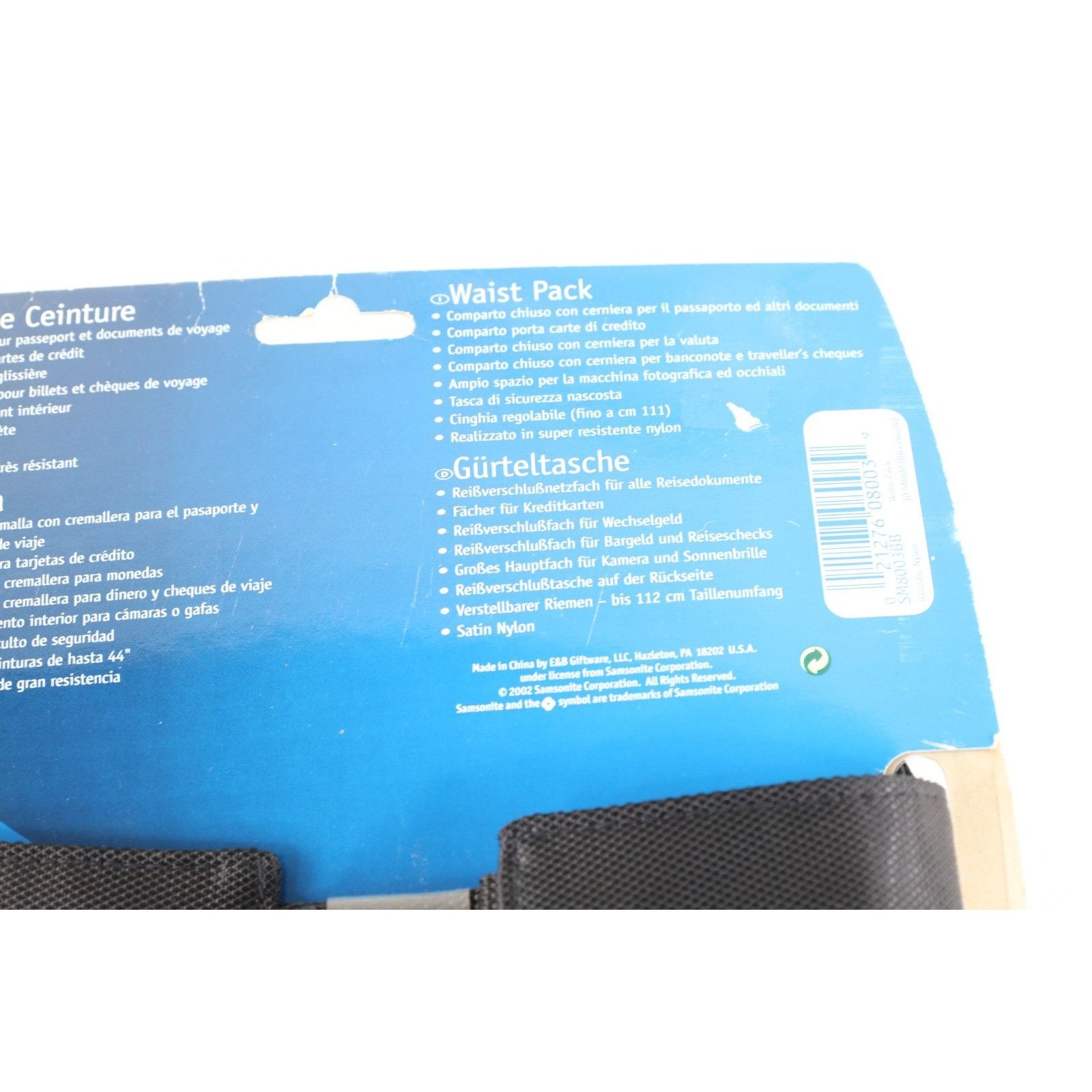 Samsonite Deadstock Vintage Y2K 2002 Samsonite Waist Pack Fanny Pack Size ONE SIZE - 8 Thumbnail