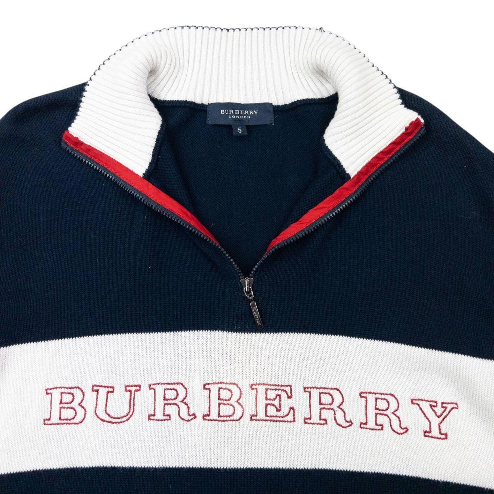 Burberry Vintage 2000s Burberry Embroidered Q Zip Jumper Size S Size US S / EU 44-46 / 1 - 4 Thumbnail