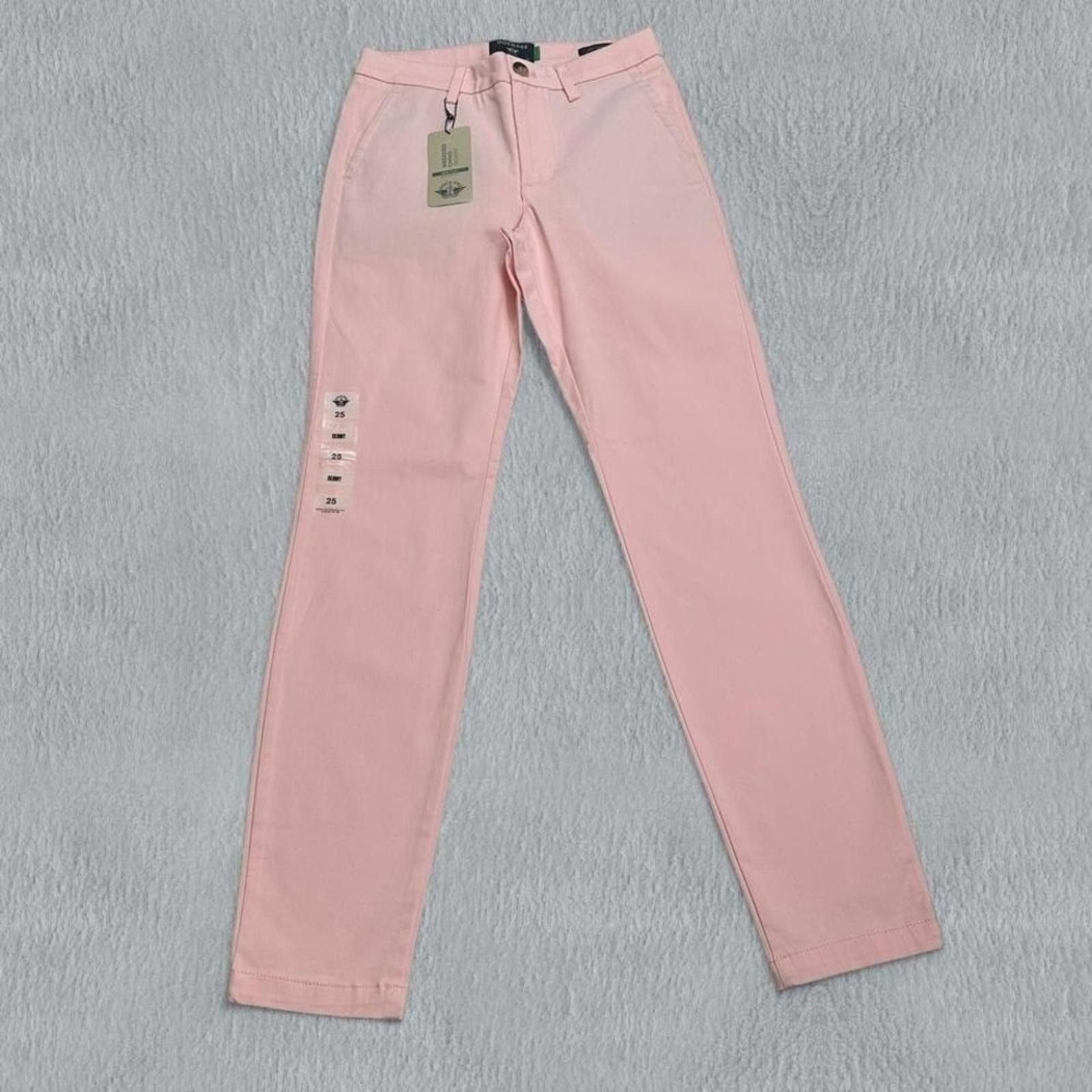 Dockers NWT Dockers Weekend Chino Womens W25 Pink Skinny Pants Size 25" / US 0 / IT 36 - 1 Thumbnail
