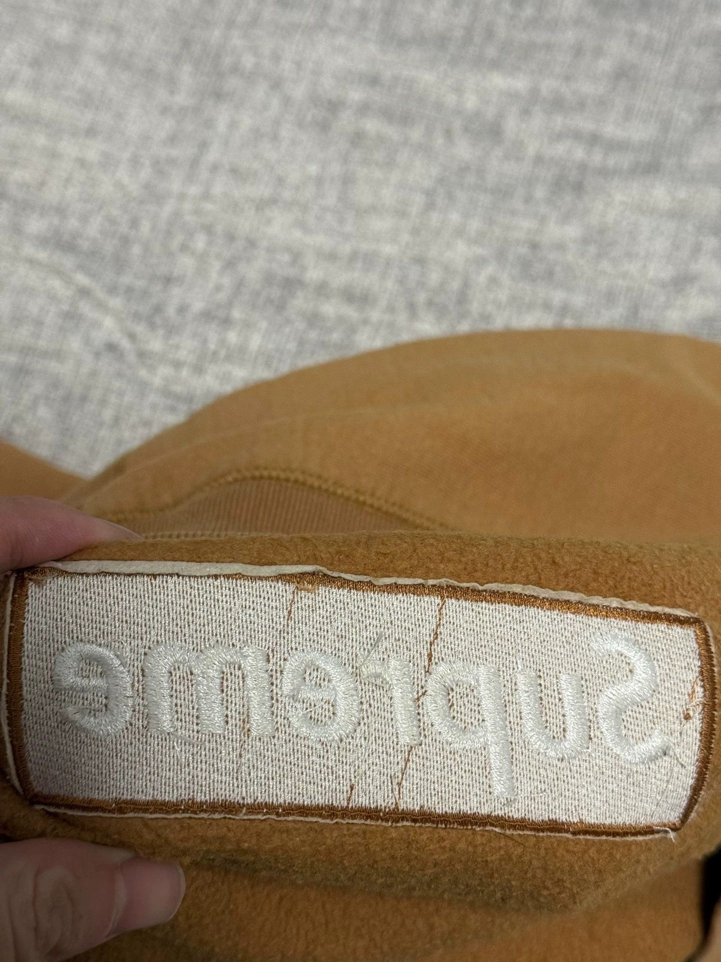 Supreme Supreme 2005 Box Logo Crew Khaki/Chocolate Mint M Size US M / EU 48-50 / 2 - 8 Thumbnail
