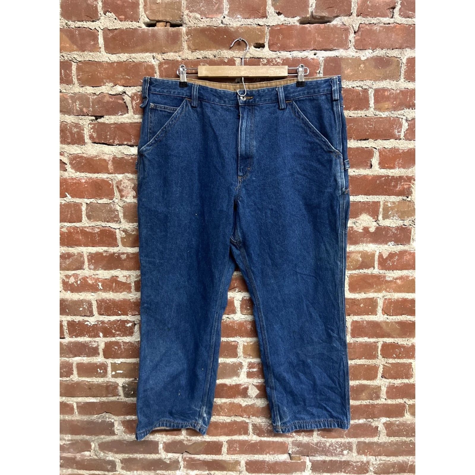 CO Duluth Trading Co Jeans Men 42x30 Denim Cotton Blue Medium Wash Regular Straight N/A Size US 42 / EU 58 - 2 Thumbnail