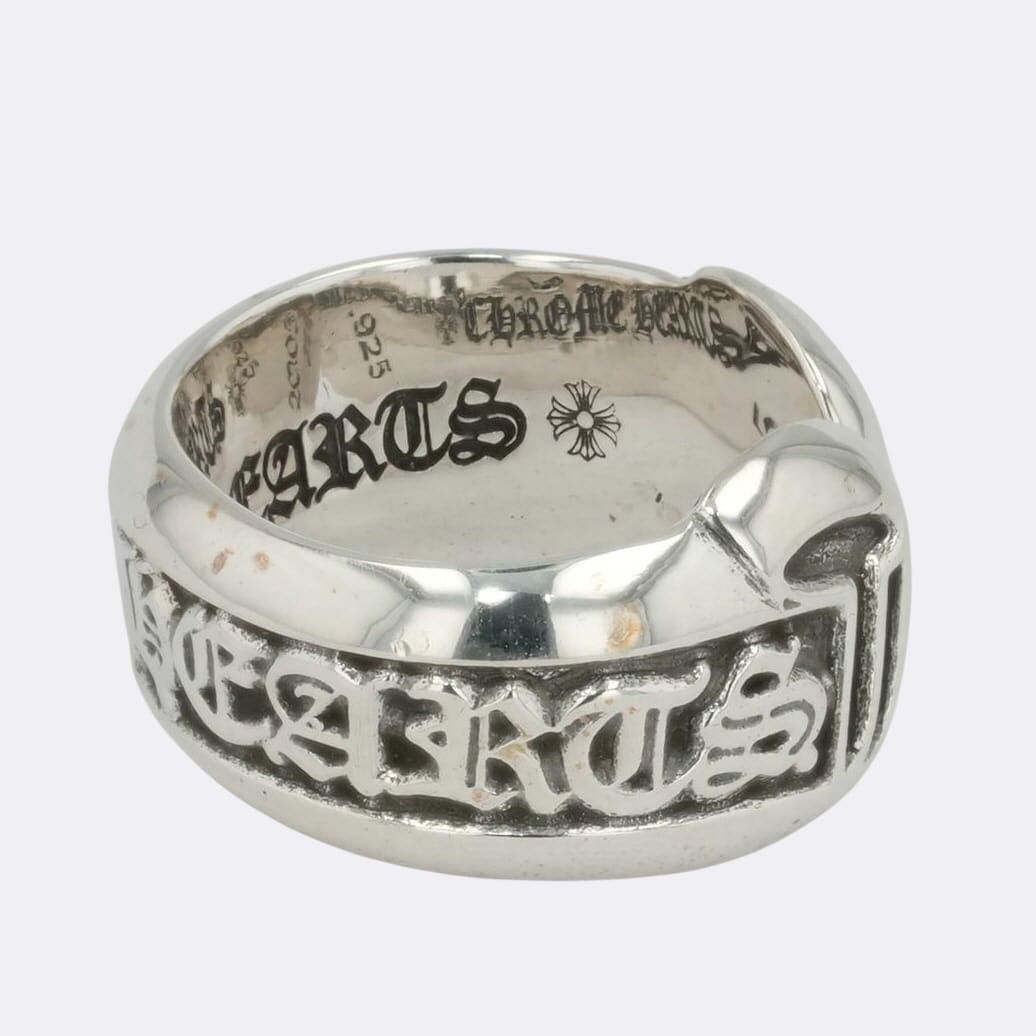 Chrome Hearts 4.5 CHROME HEARTS SM SCROLL LABEL SILVER RING Size ONE SIZE - 3 Thumbnail