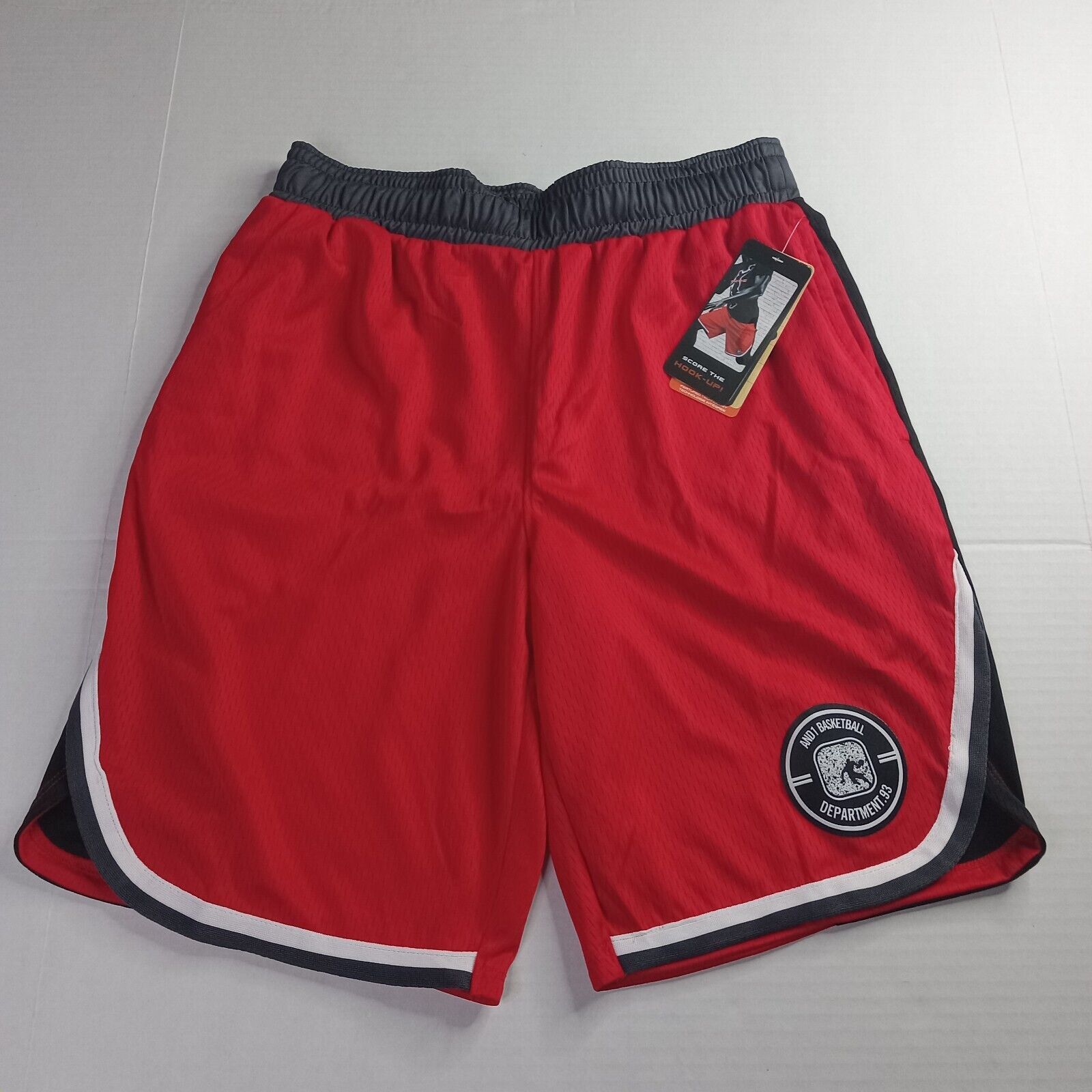& Other Stories 2 AND1 Basketball Shorts Men's S Red Black Blue 10" Inseam Size US 30 / EU 46 - 2 Thumbnail