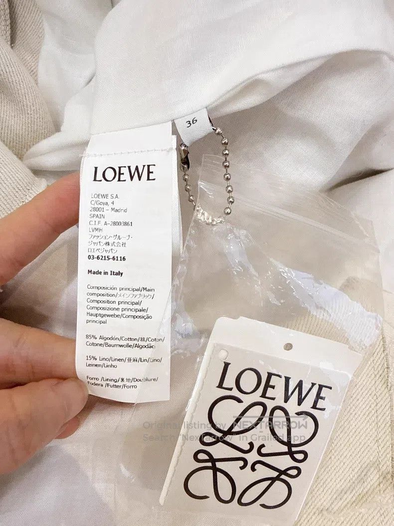 Loewe Loewe Beige Blazer Denim Jacket Size XS / US 0-2 / IT 36-38 - 5 Thumbnail
