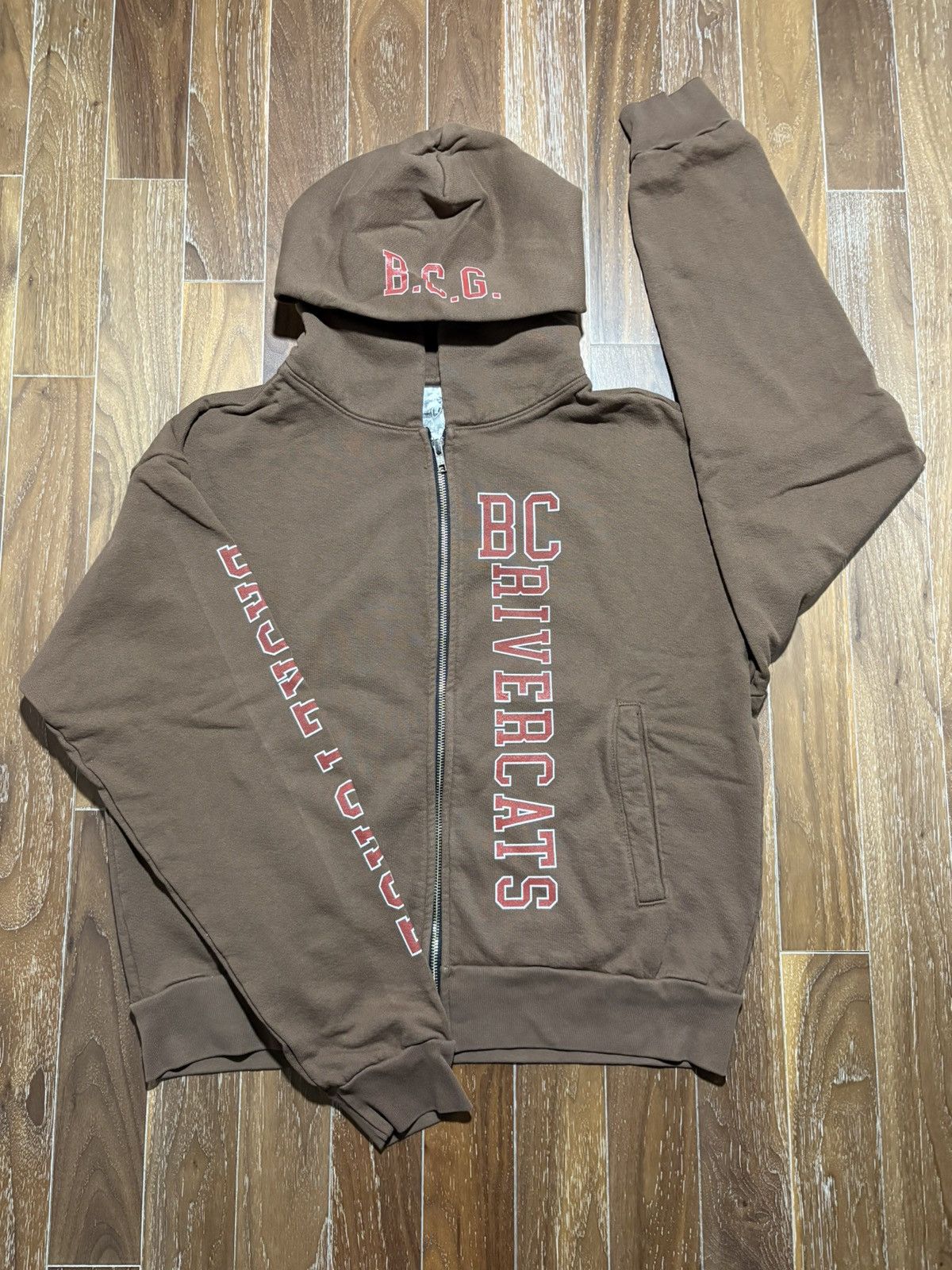 Basketcase gallery zip up brown rivercats hoodie