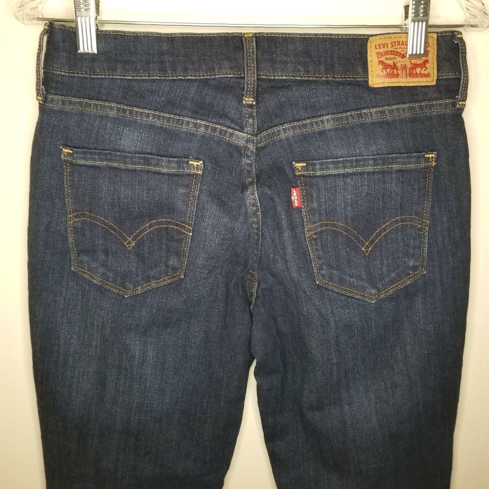Levi's LEVI'S 505 Straight Jeans Womens Size 4 Blue Regular Size 27" / US 4 / IT 40 - 5 Thumbnail