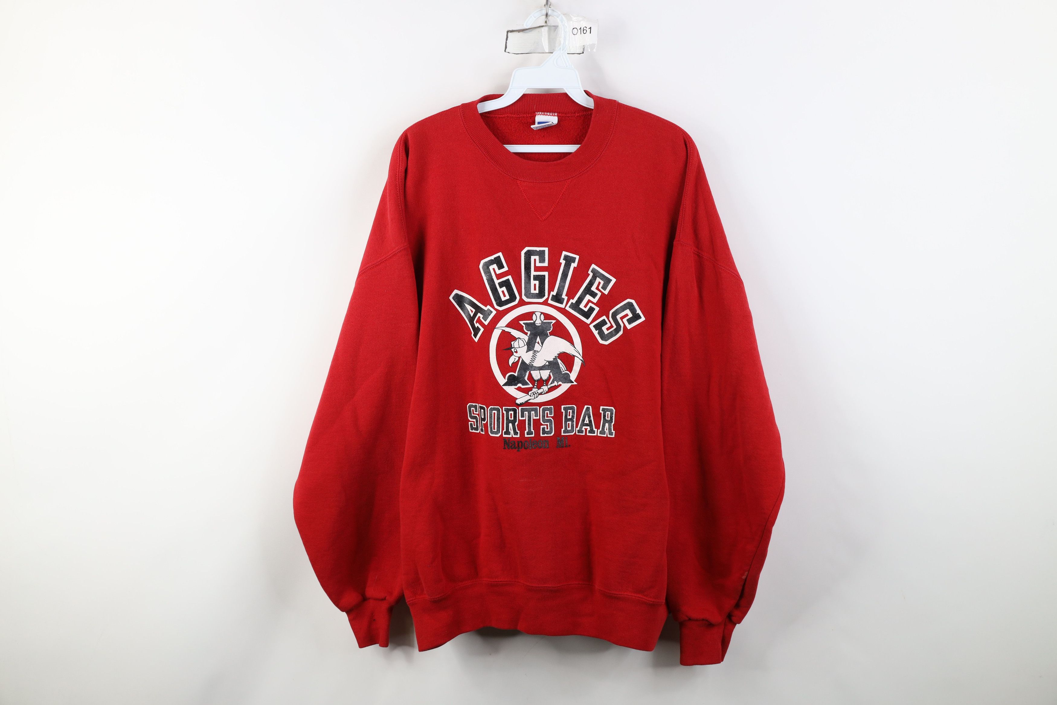 Russell Athletic Vintage 90s Russell Athletic Sports Bar Sweatshirt Red USA Size US XL / EU 56 / 4 - 1 Thumbnail