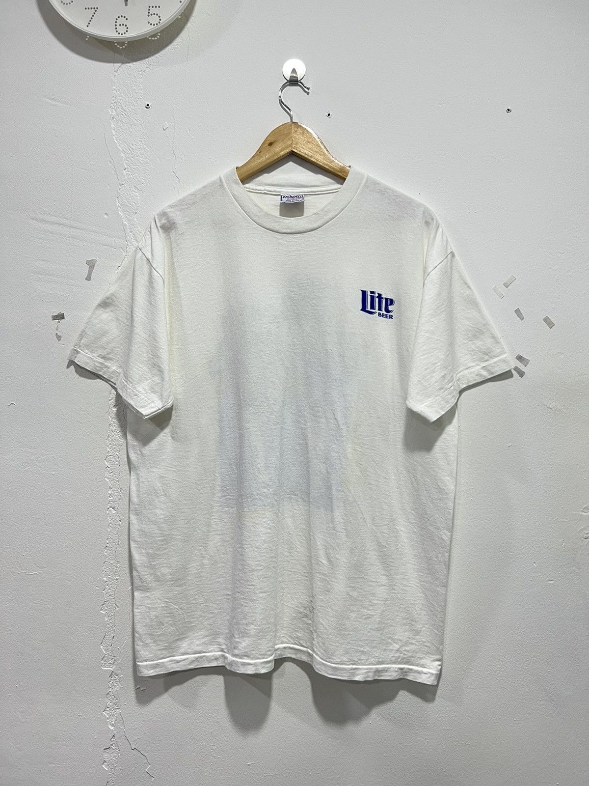 Vintage Vintage 90’s Lite Beer Crazy Backhit Promo Tshirt Size US XL / EU 56 / 4 - 5 Thumbnail