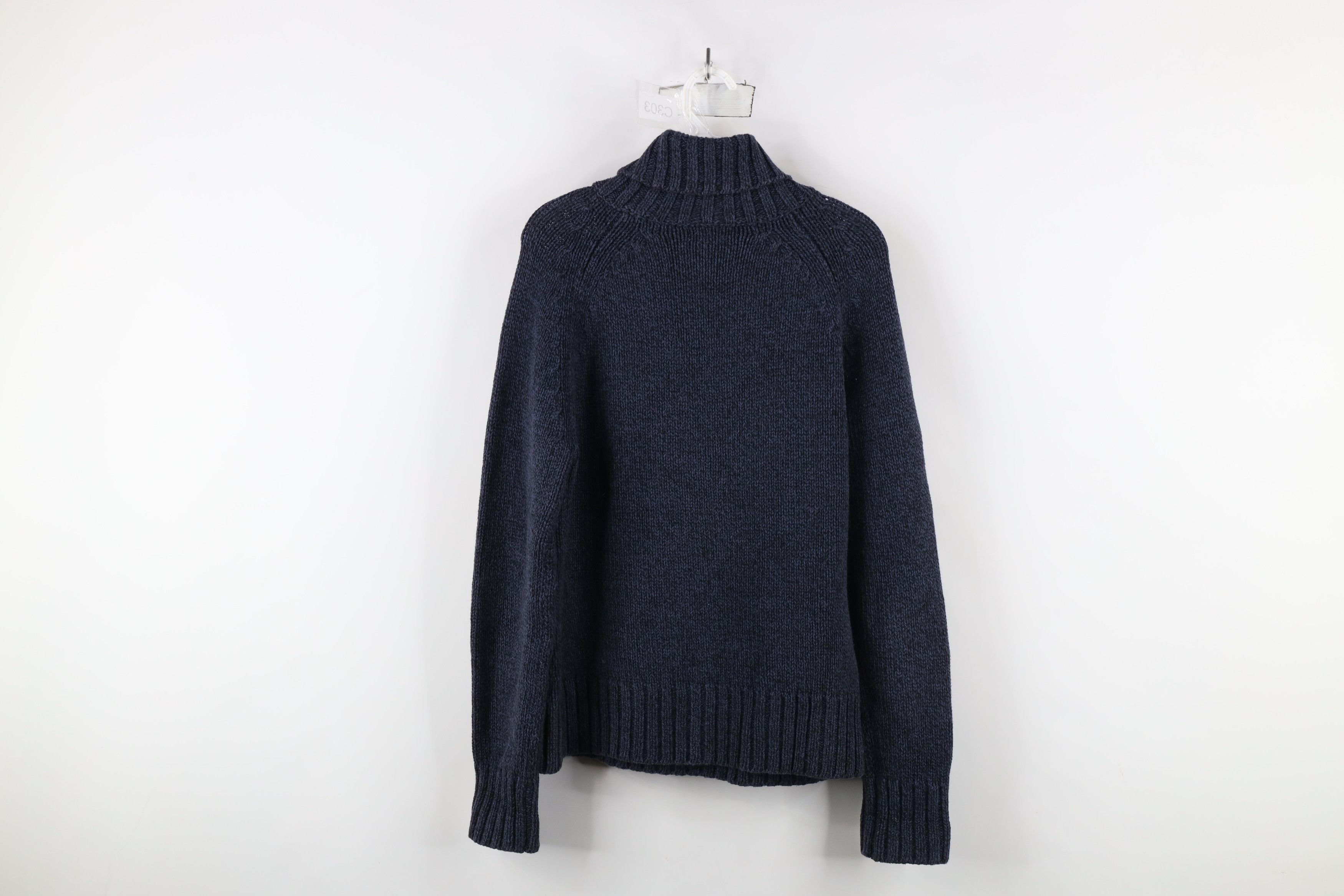 Gap × Vintage Vintage Y2K Gap Stretch Ribbed Knit Turtleneck Sweater Size L / US 10 / IT 46 - 8 Thumbnail