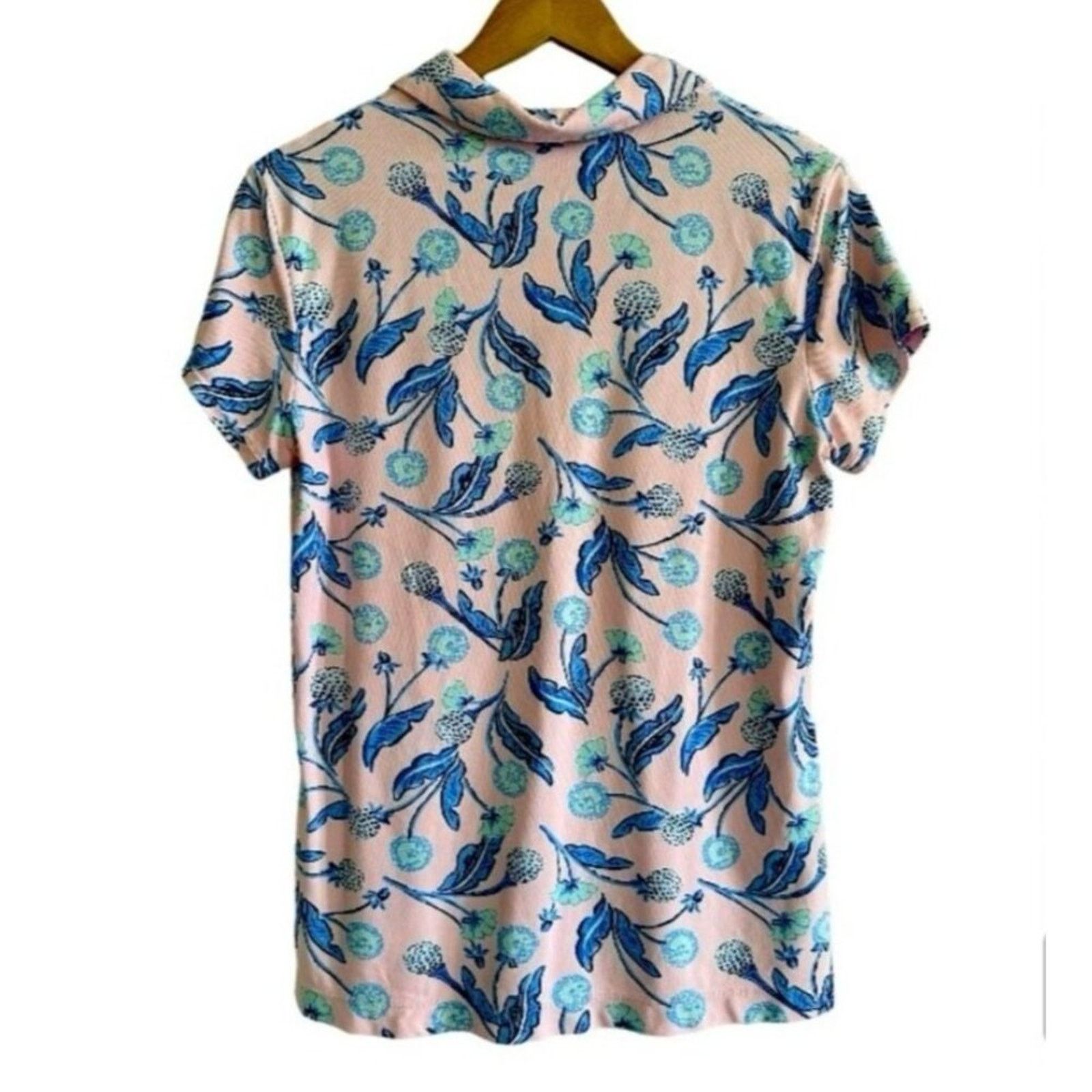 Lilly Pulitzer Lilly Pulitzer Luxletic Meryl Nylon Pique Top L Pink Tropic Size L / US 10 / IT 46 - 5 Thumbnail