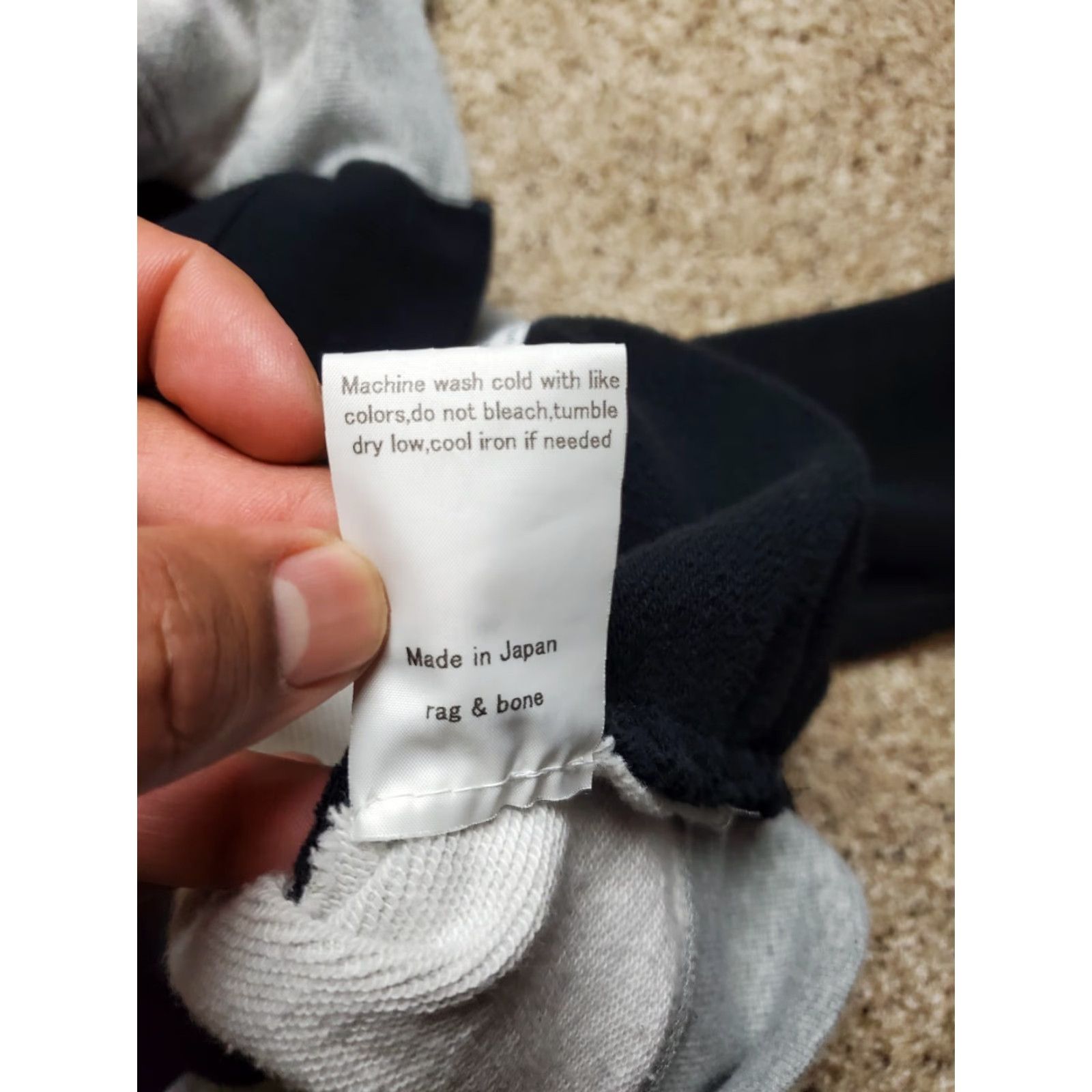 Rag & Bone VINTAGE Rag & Bone Bonum Paint Splash Hoodie XL Gray Cotton Blend Fleece Logo Full Zip Hooded Oversized Mens Accessories? Size US XL / EU 56 / 4 - 7 Thumbnail