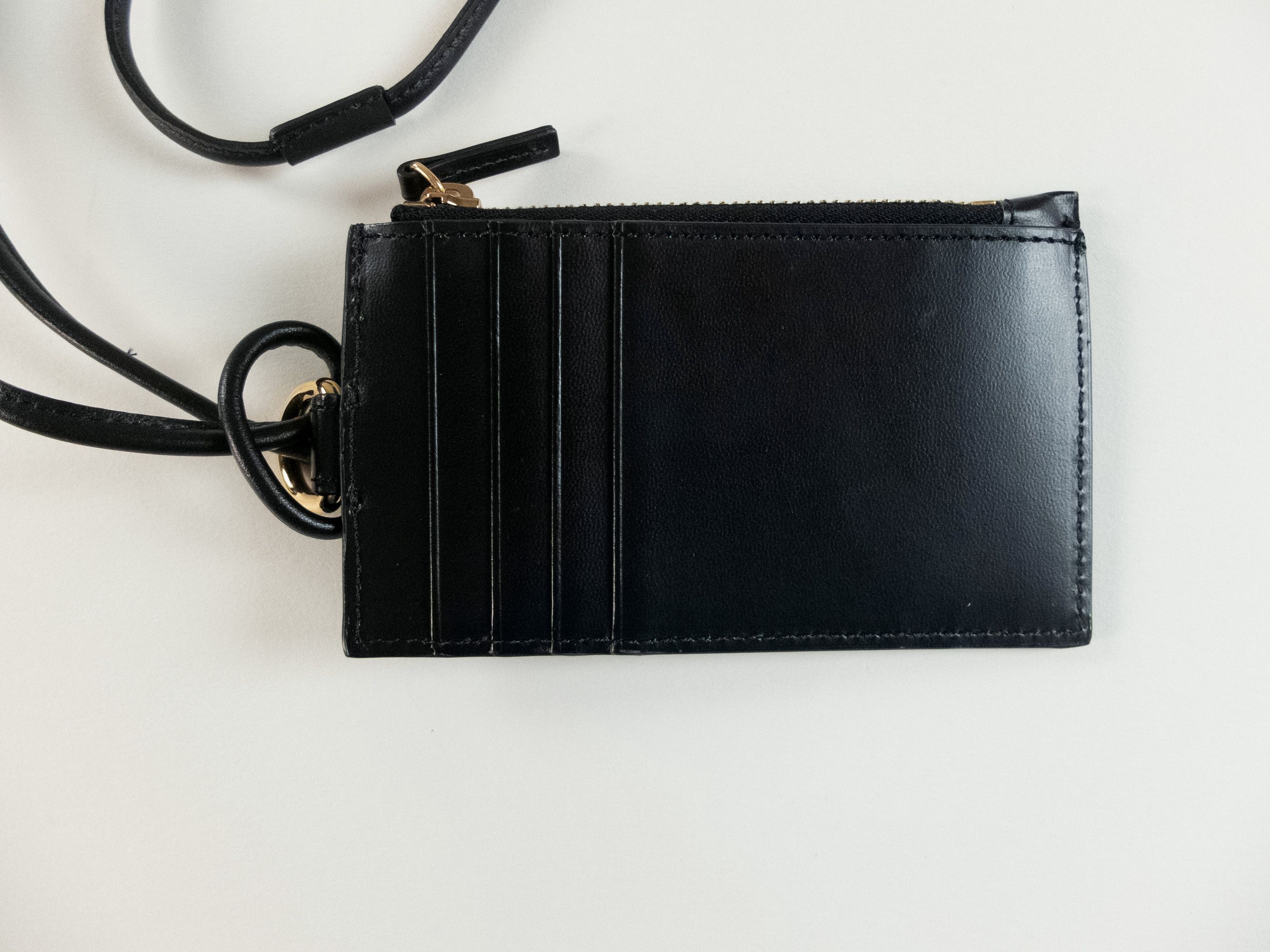 Versace VERSACE black Medusa & signature strap card holder case Size ONE SIZE - 4 Thumbnail