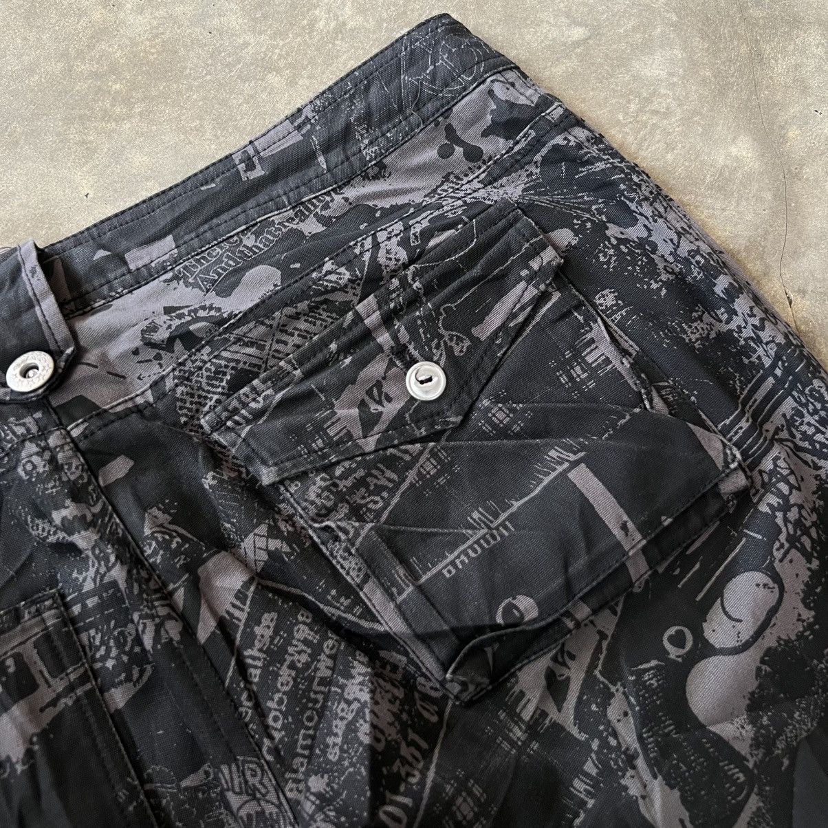 If Six Was Nine 2000’s BA-TSU Vkei Style Bottom Lace Printed Pants Size US 31 - 5 Thumbnail